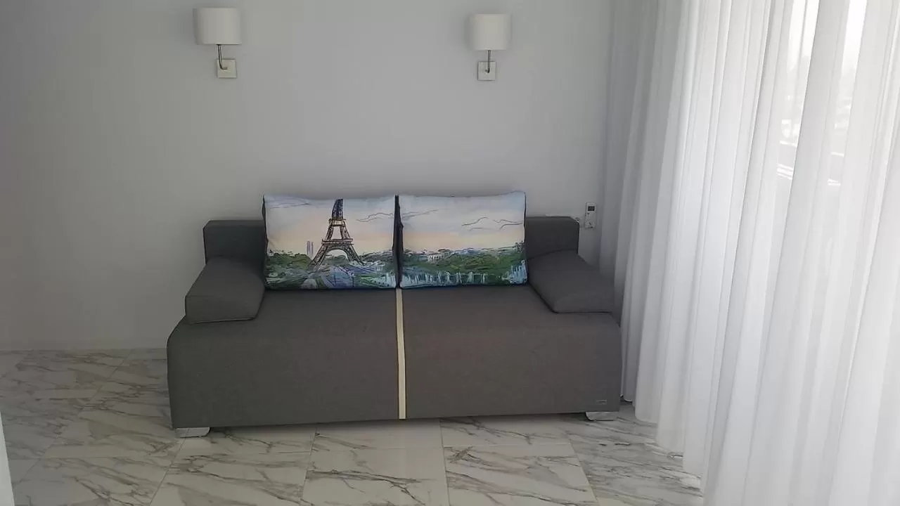 Living room, Seating Area in PURE WELLNESS SEA-VIEW Beluga & Dolphin Luxury HOTEL apartments