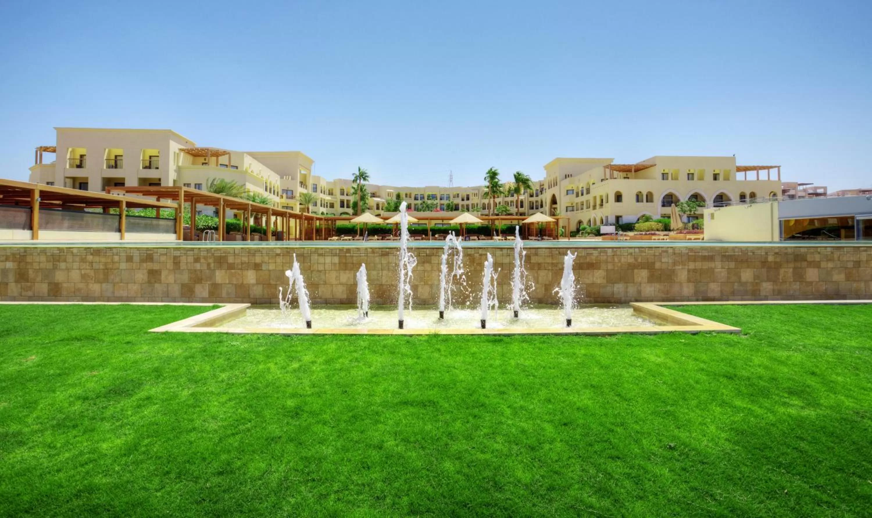 Facade/entrance in Grand Tala Bay Resort, Aqaba