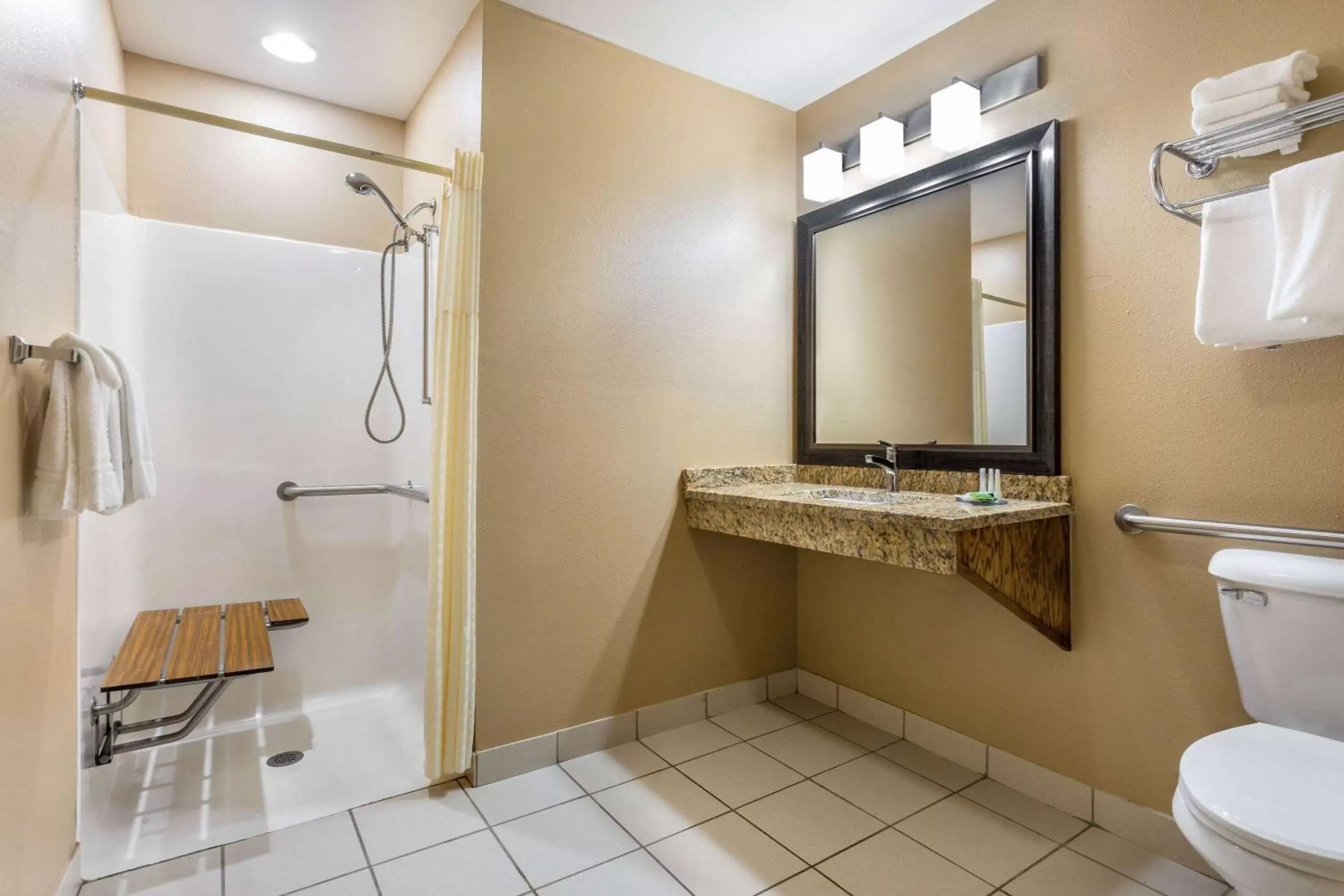 Shower, Bathroom in AmericInn by Wyndham Boscobel