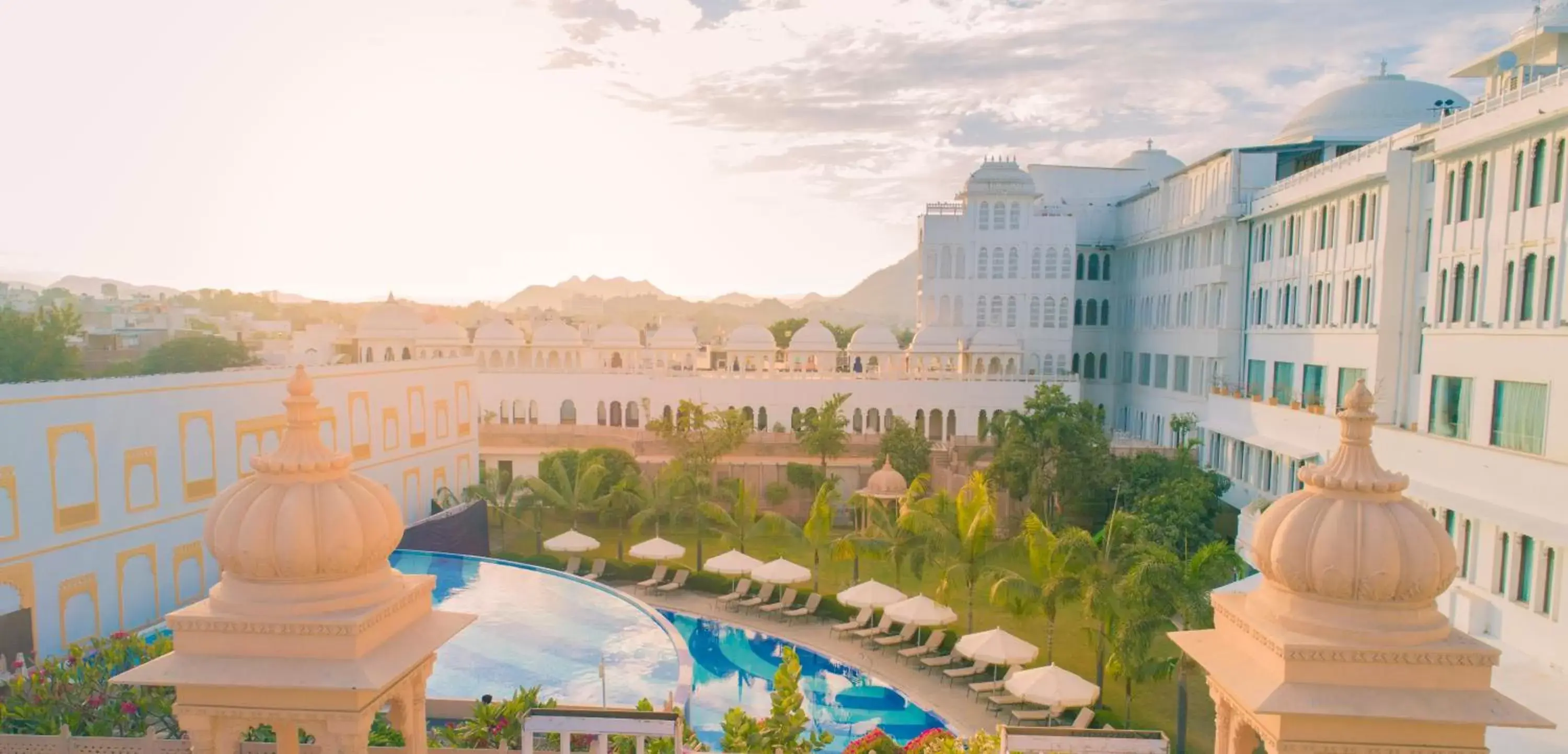 Swimming pool, Pool View in Radisson Blu Udaipur Palace Resort & Spa