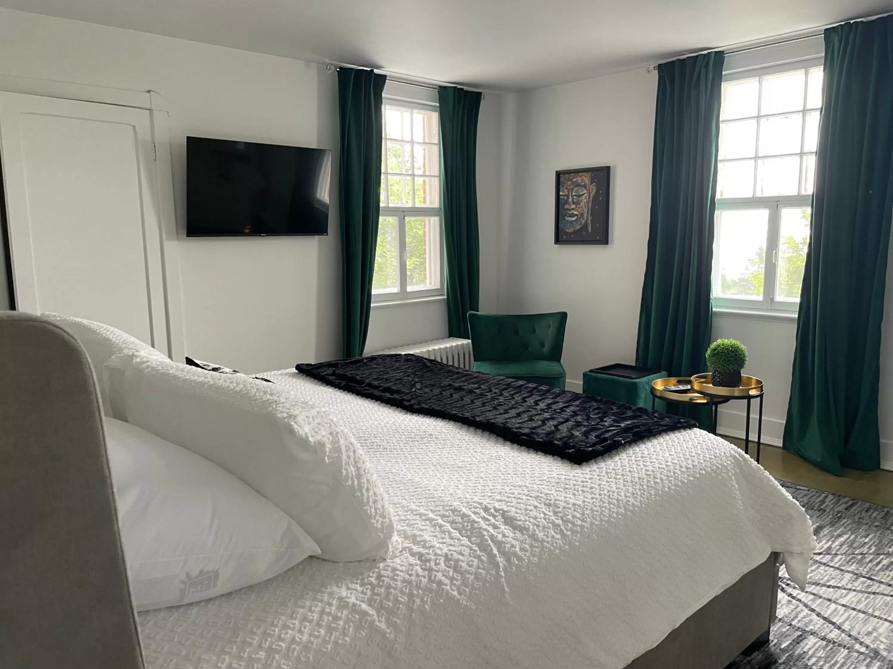 Bed in Hôtel Le Rustique