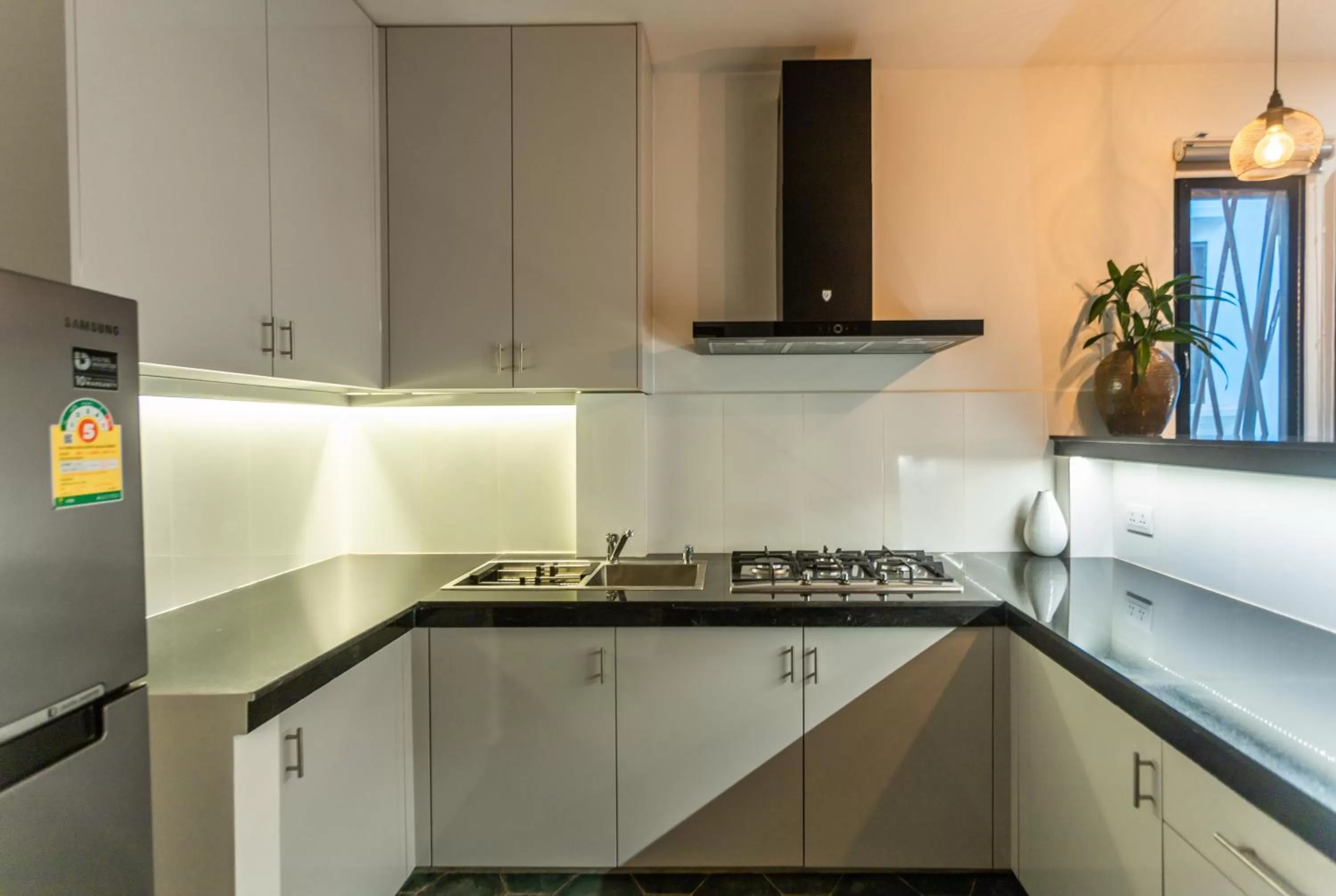 Kitchen or kitchenette in Baahu Villa