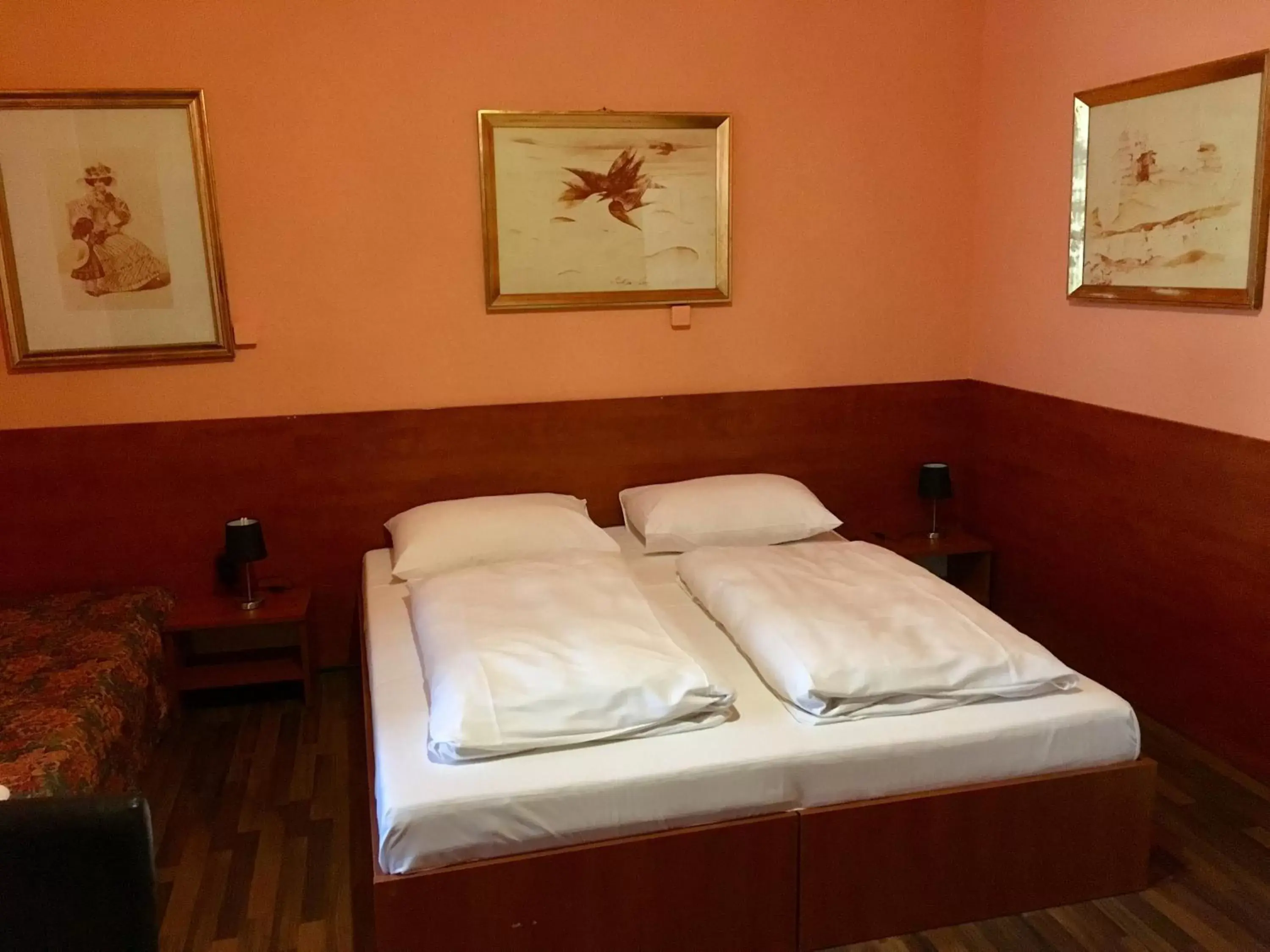Bed in Pension Madara