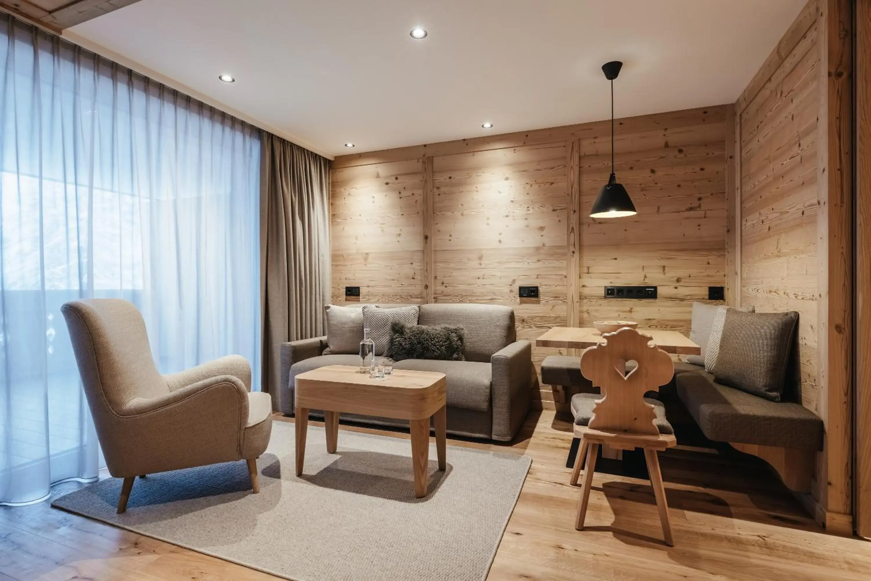 Living room, Seating Area in Kolfuschgerhof Mountain Resort