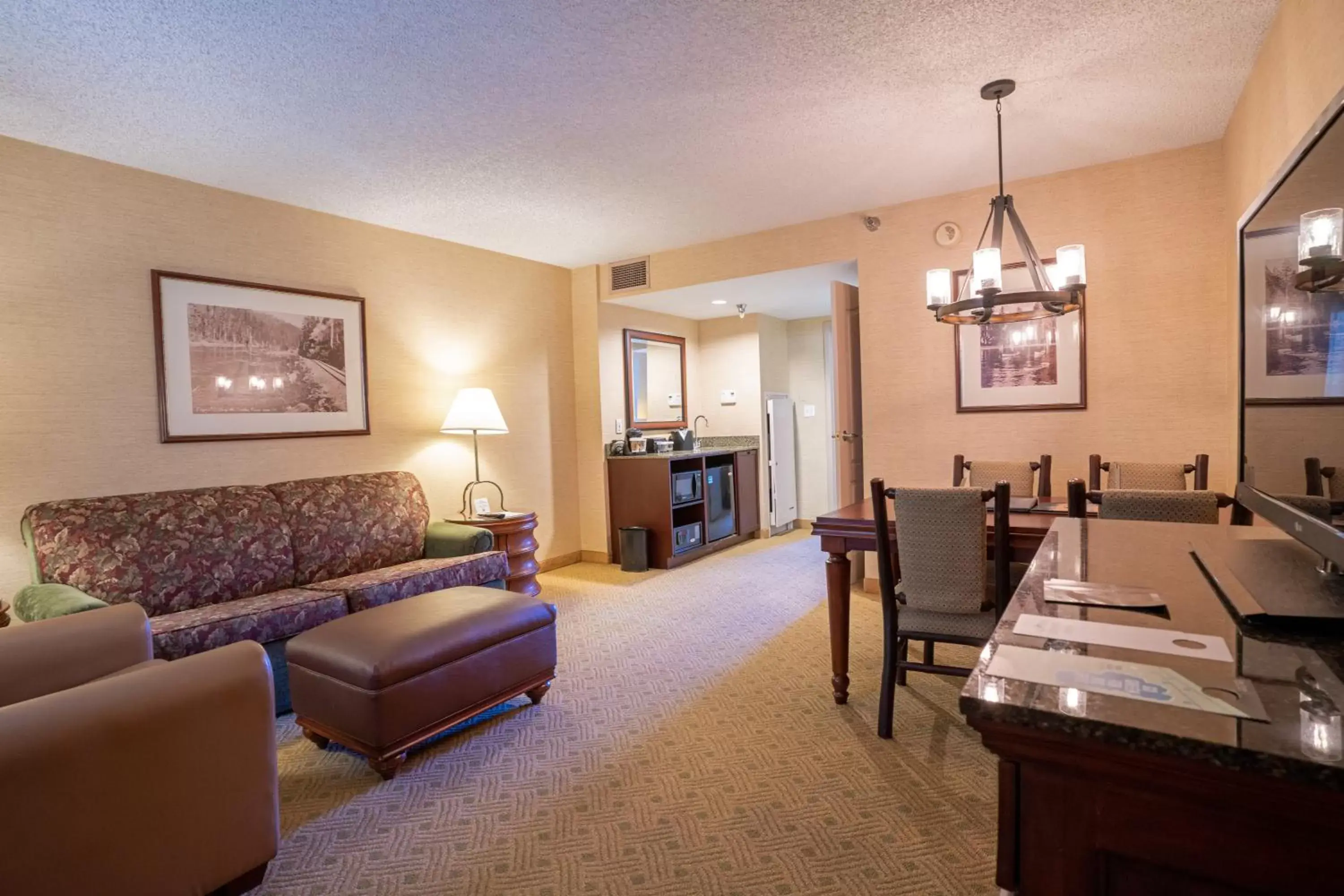 Living room, Seating Area in Lake Tahoe Resort Hotel