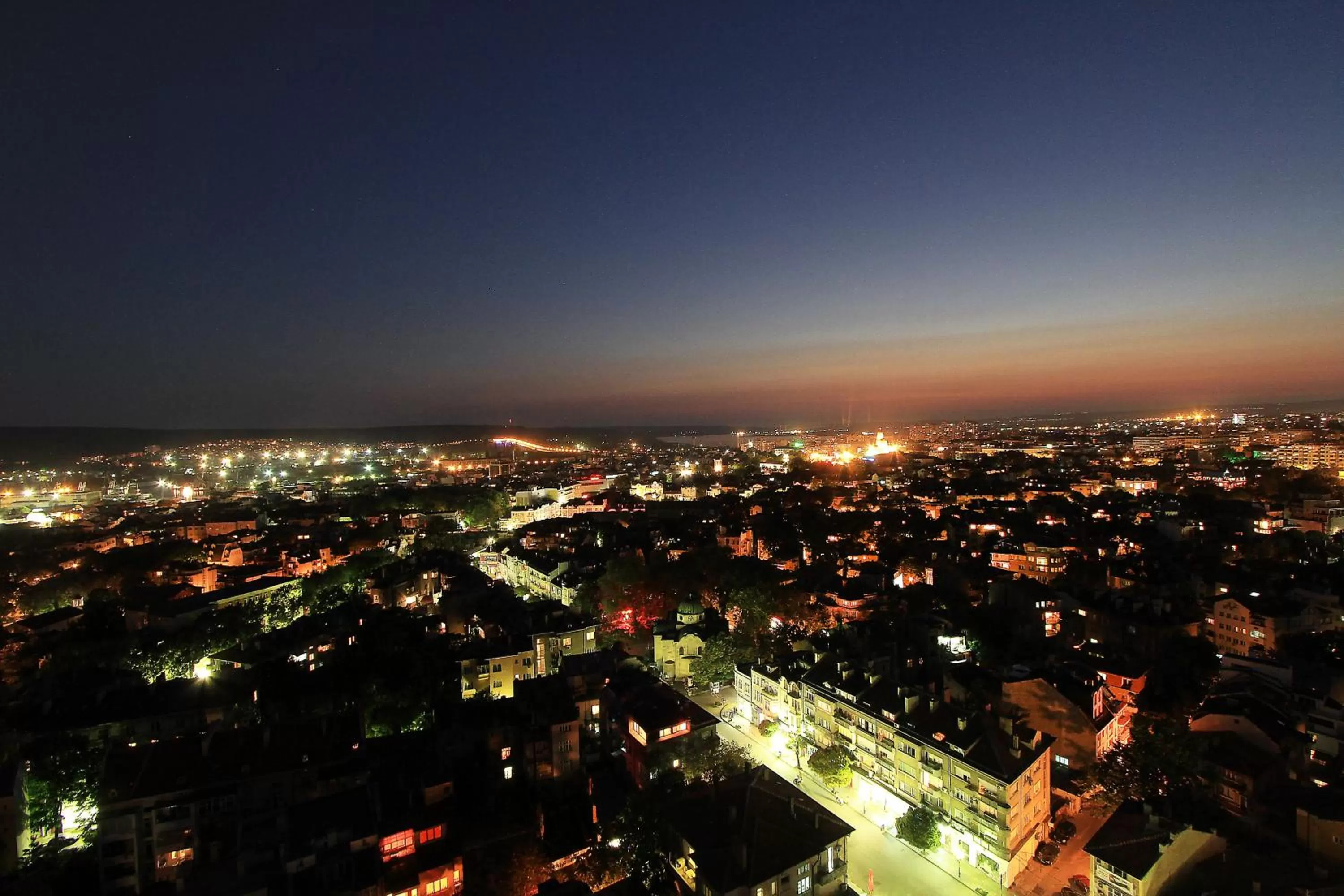 Bird's eye view in Hotel Cherno More