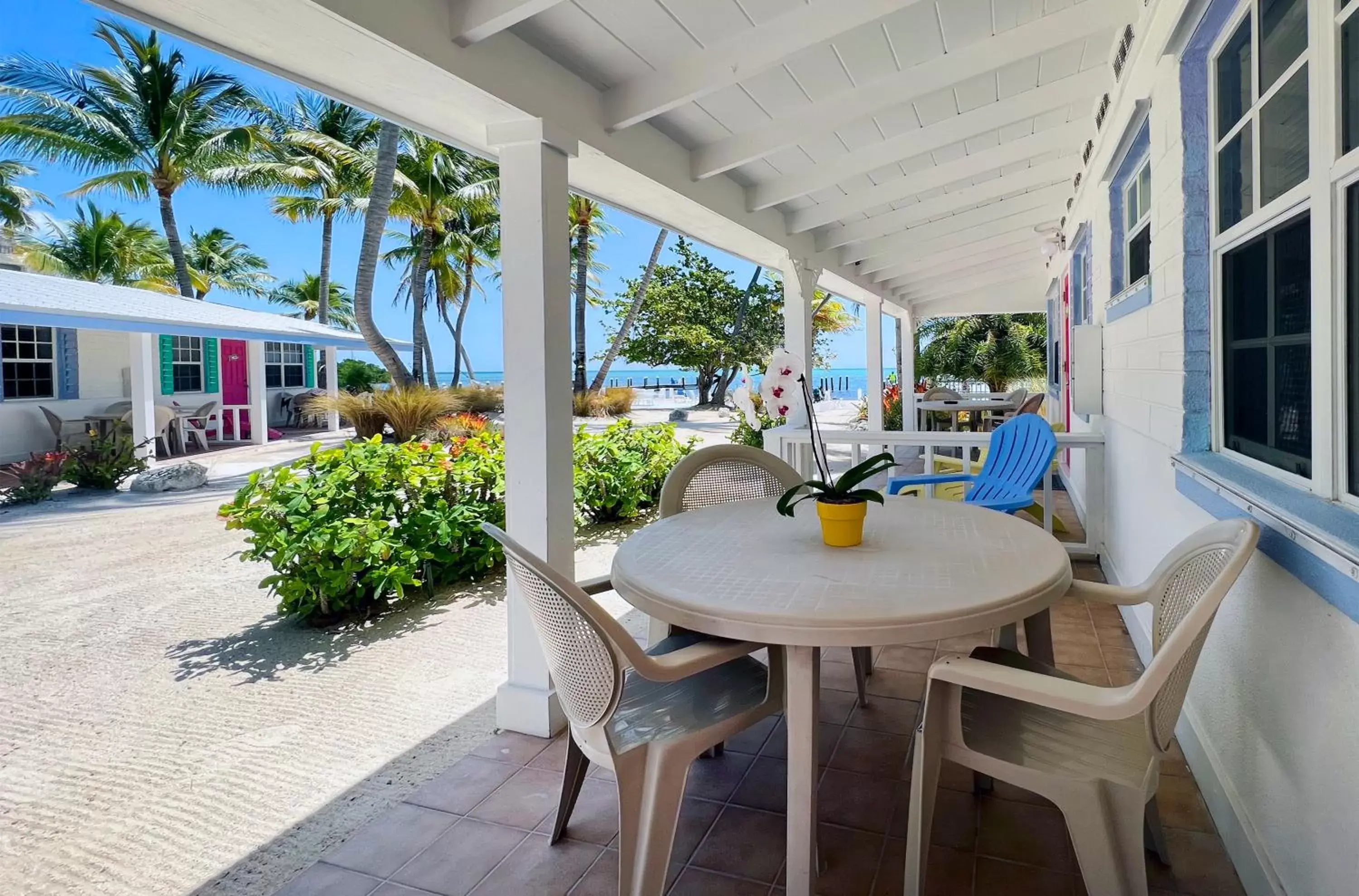 Patio in Pines & Palms Resort