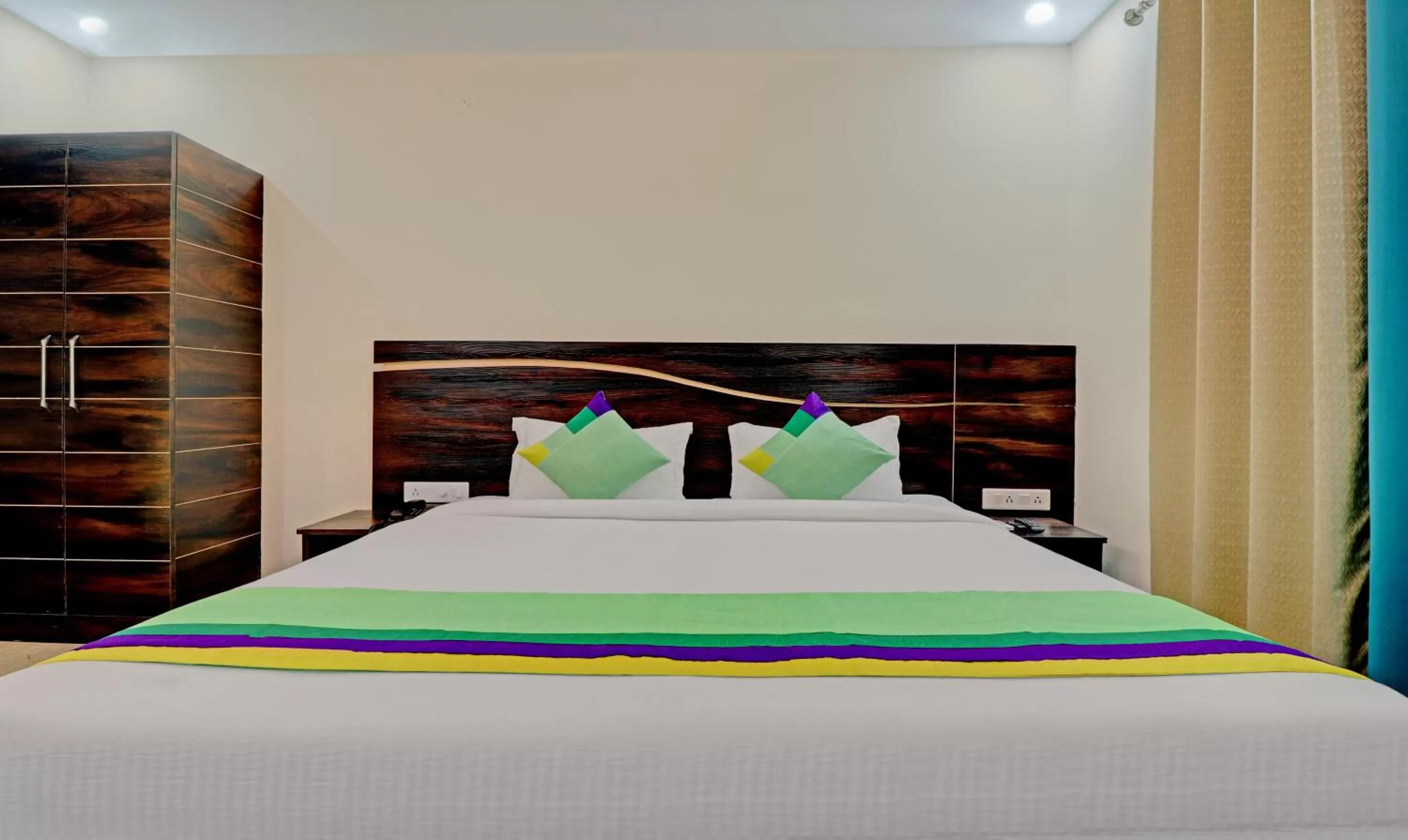 Bed in Hotel Hidden Delight Rishikesh