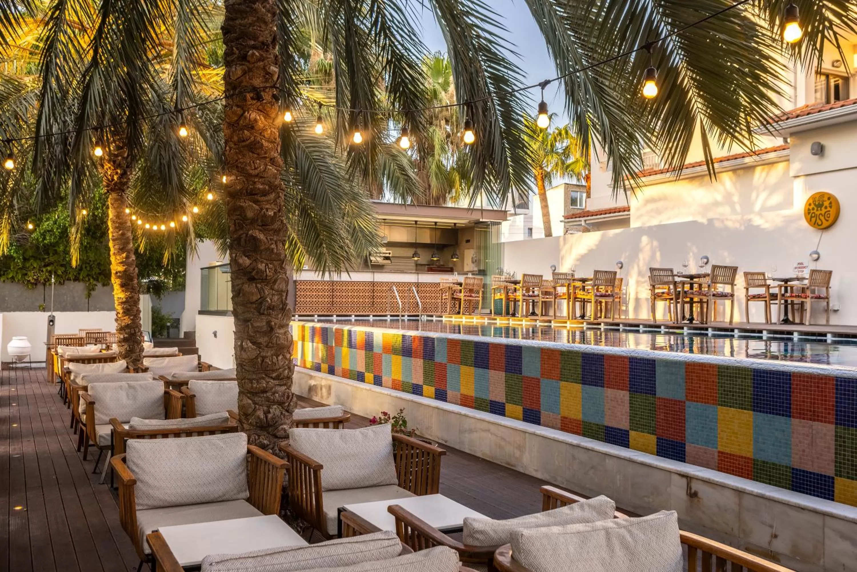 sunbed in King Jason Paphos - Designed for Adults by Louis Hotels