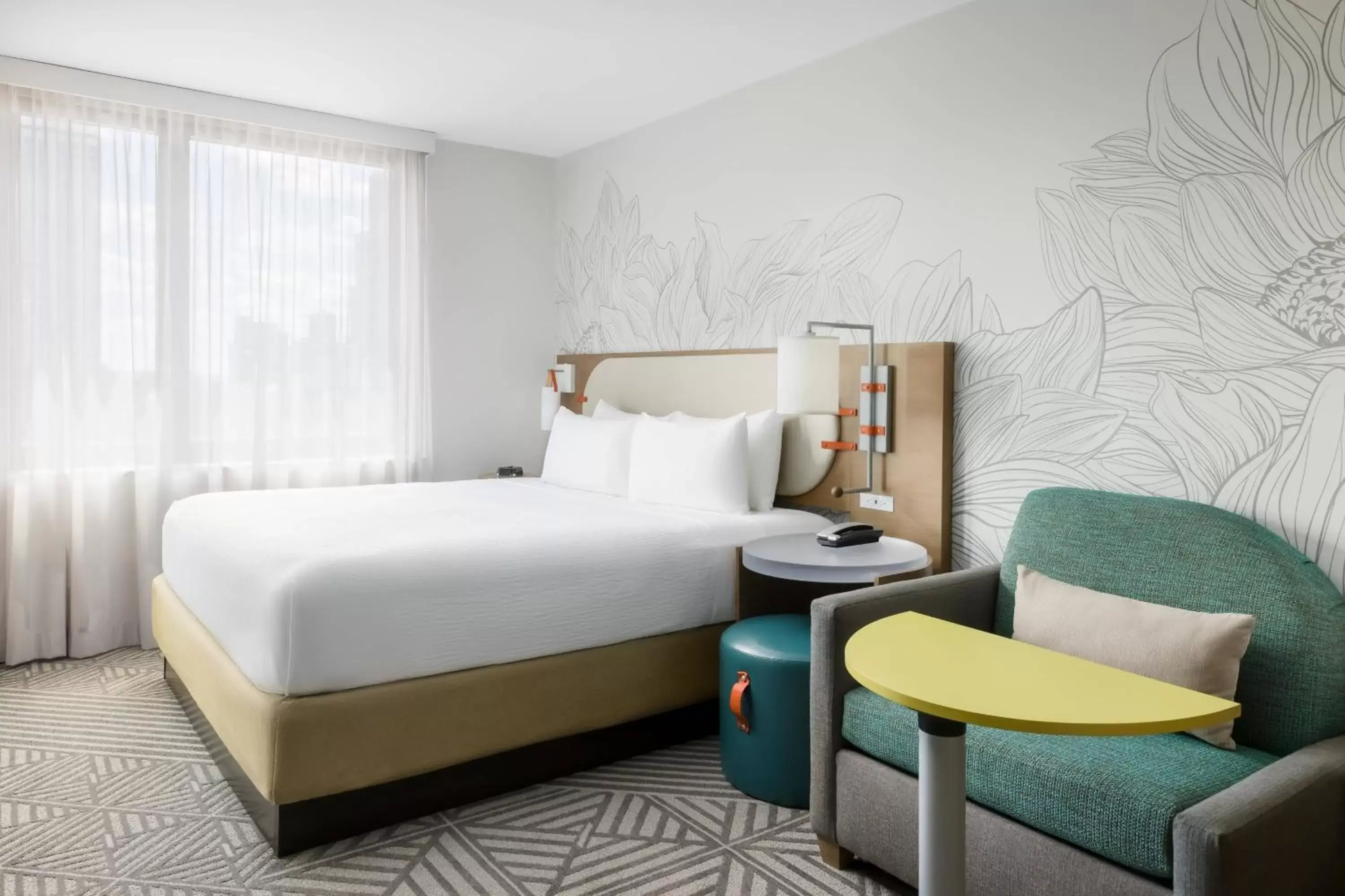 Bedroom, Bed in SpringHill Suites by Marriott New York Manhattan Chelsea