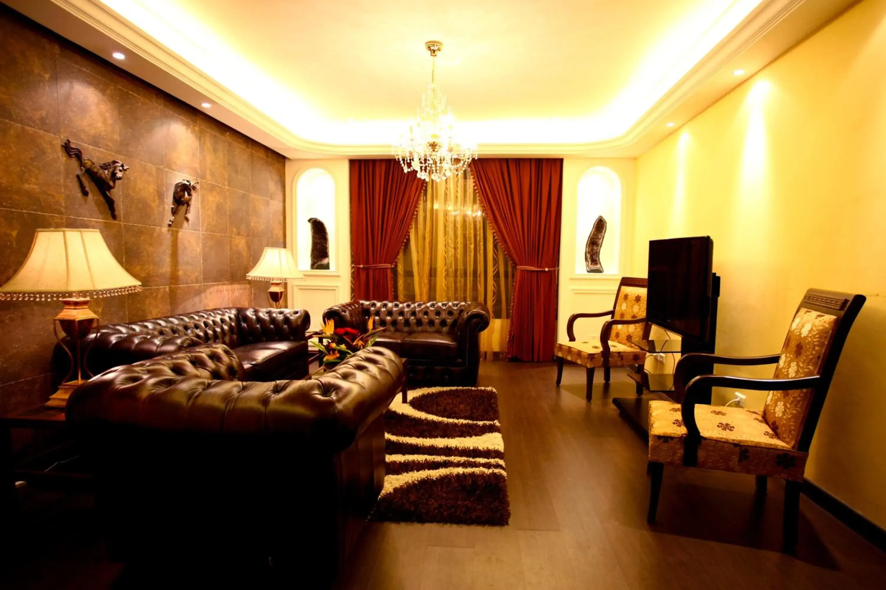 TV and multimedia, Seating Area in Markazia Suites