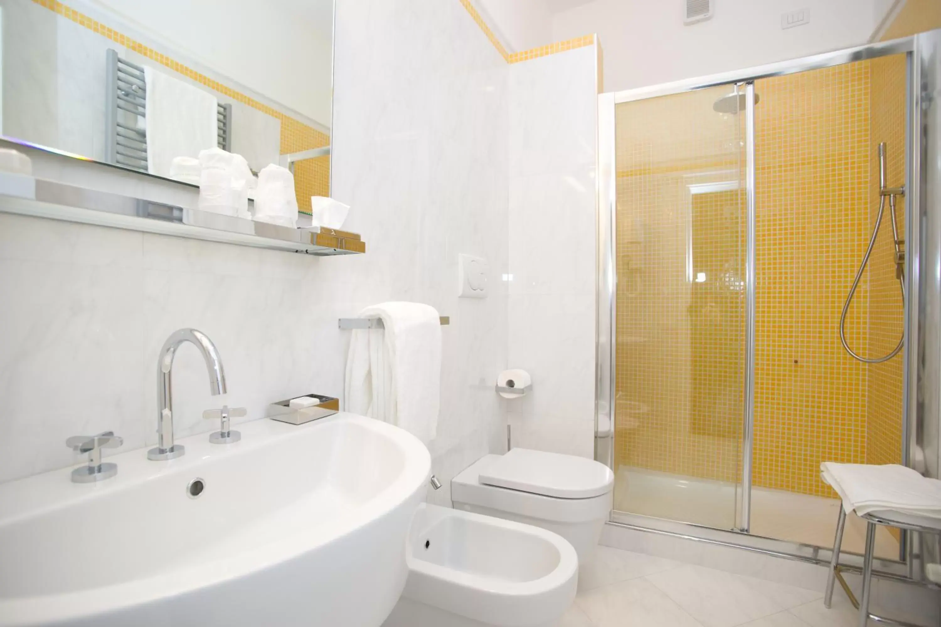 Shower, Bathroom in La Locanda di Gino