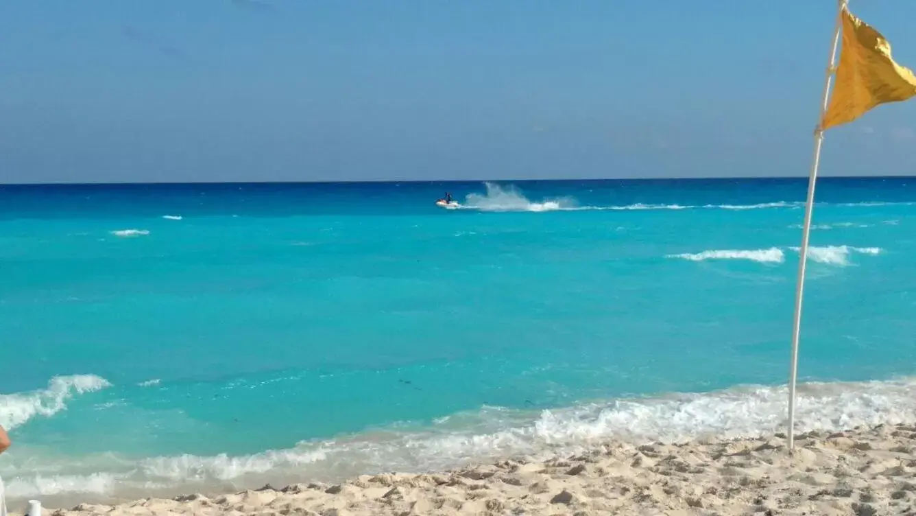 Day, Beach in Apartment Ocean Front Cancun