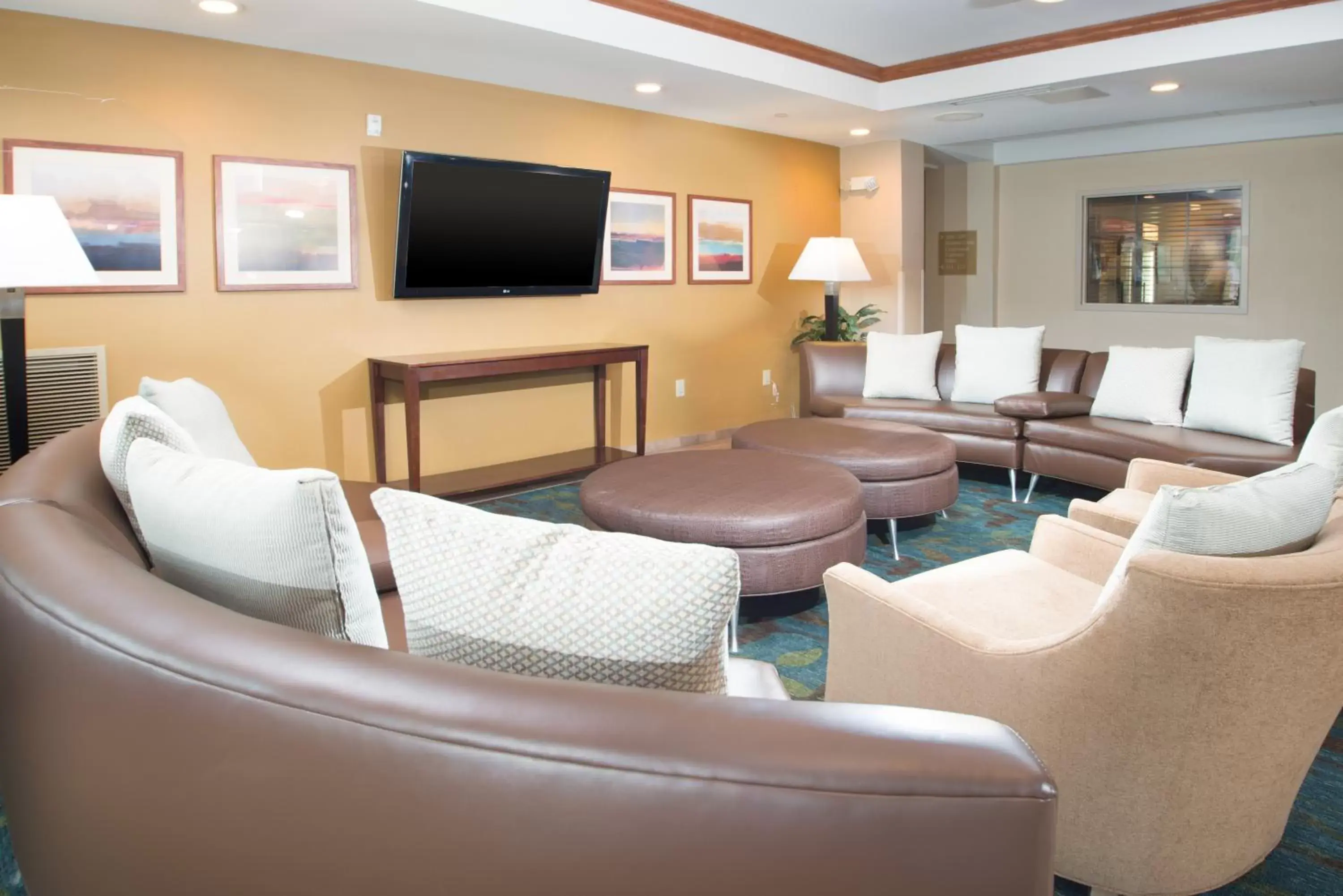 Property building, Seating Area in Candlewood Suites Wake Forest-Raleigh Area, an IHG Hotel