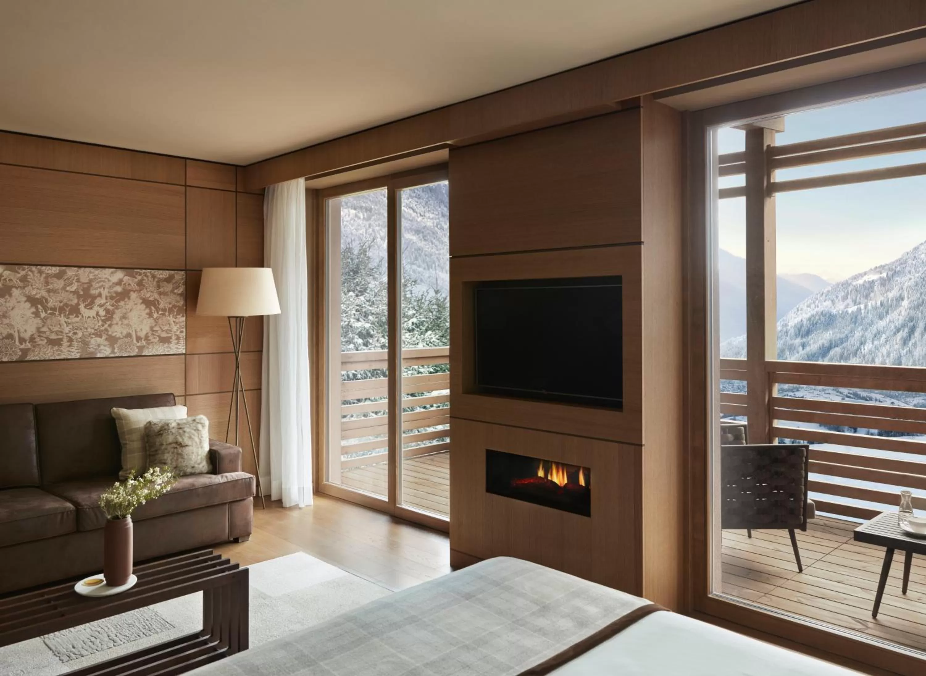 Bedroom in Lefay Resort & SPA Dolomiti