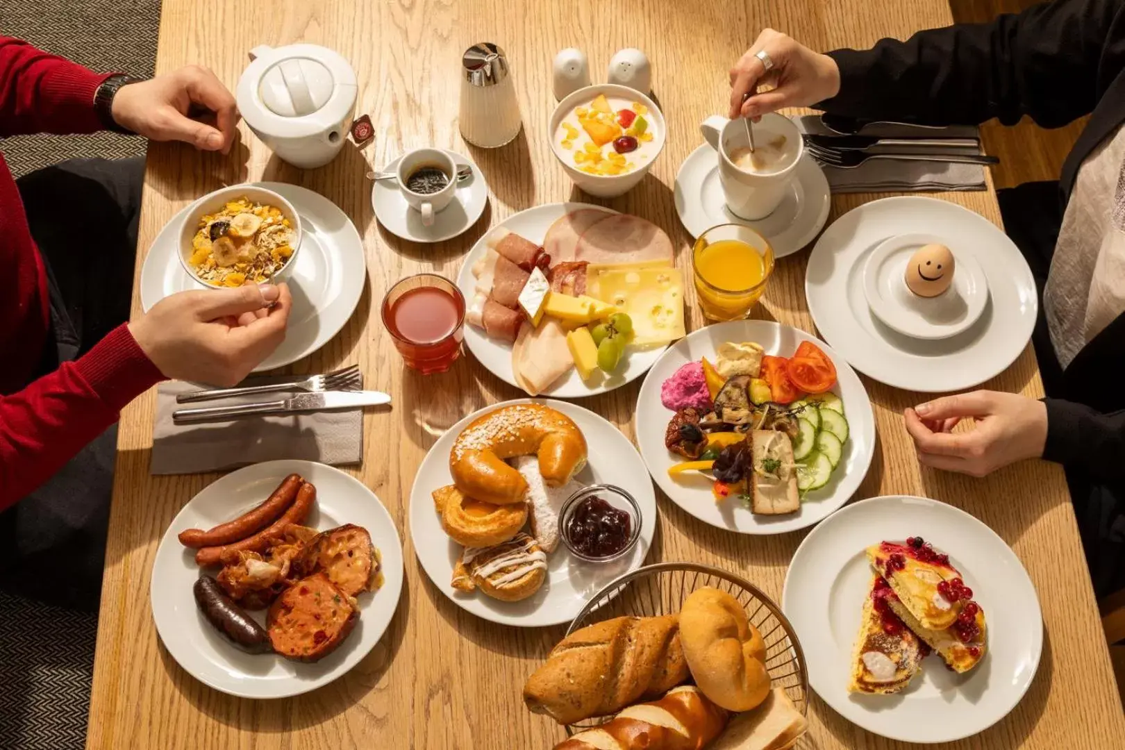 Breakfast in Hotel Zeitgeist Vienna Hauptbahnhof