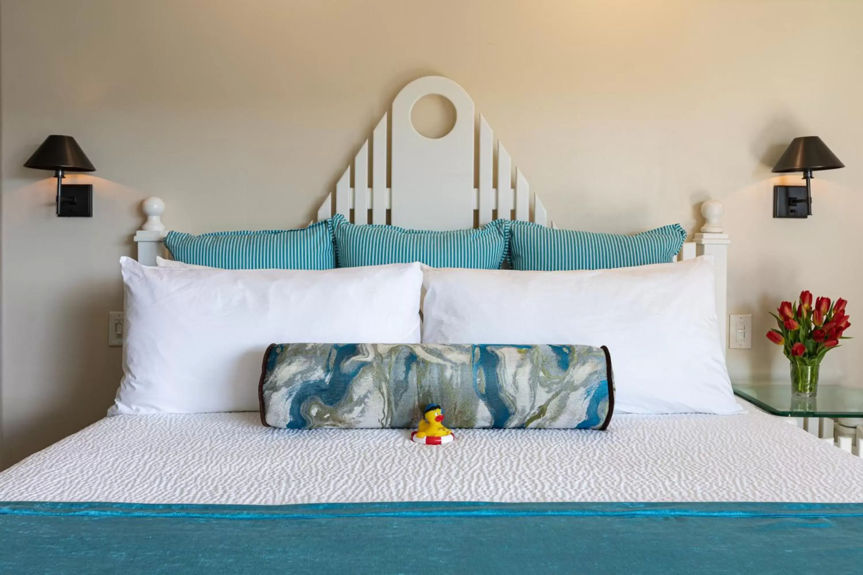 Bed in SeaVenture Beach Hotel