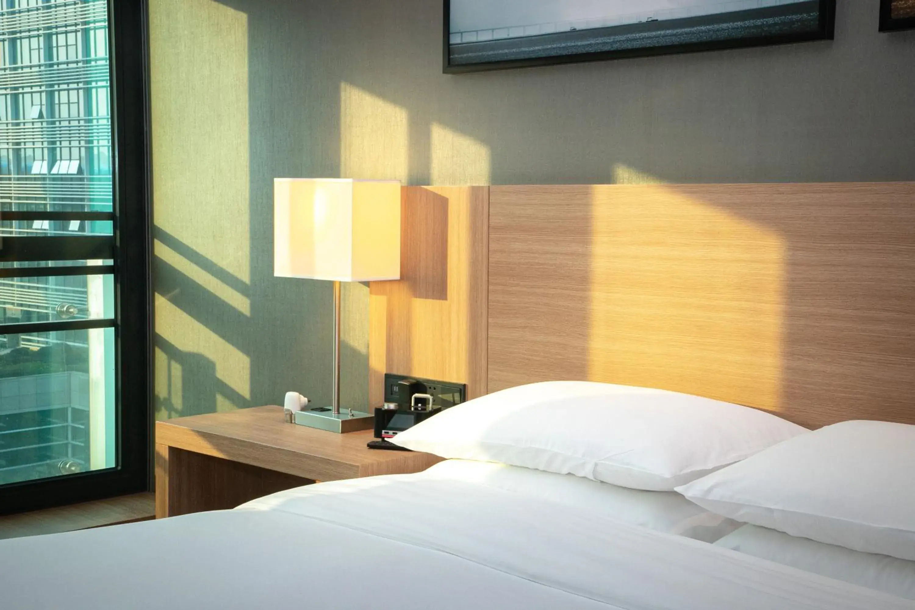 Bed in Hyatt Place Shenzhen Airport Bed in Hyatt Place Shenzhen Airport