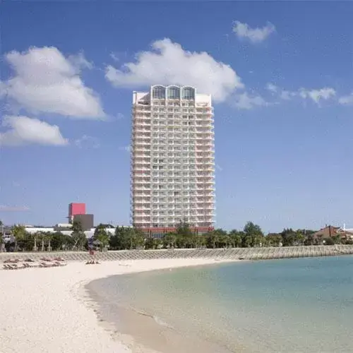 Property building, Beach in The Beach Tower Okinawa Hotel