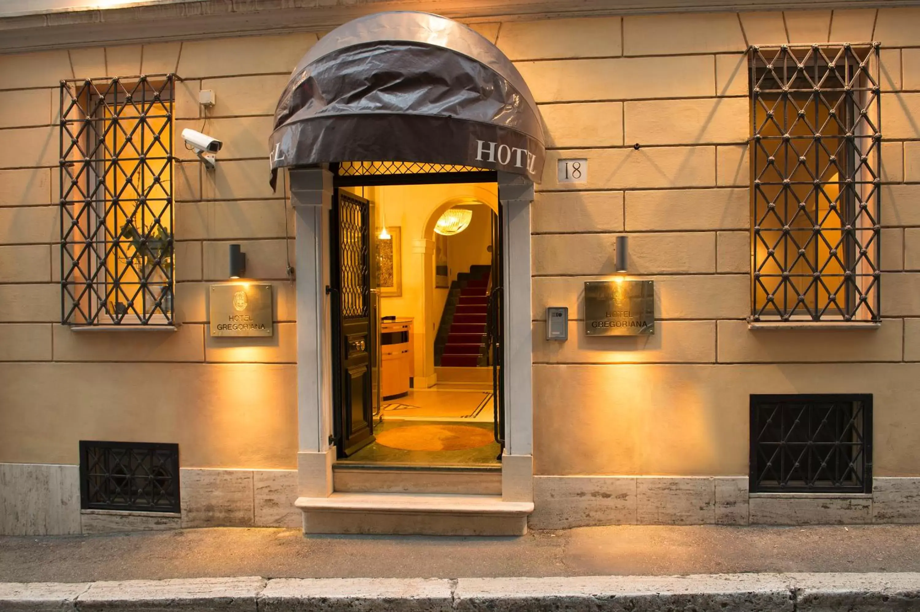 Facade/entrance in Hotel Gregoriana