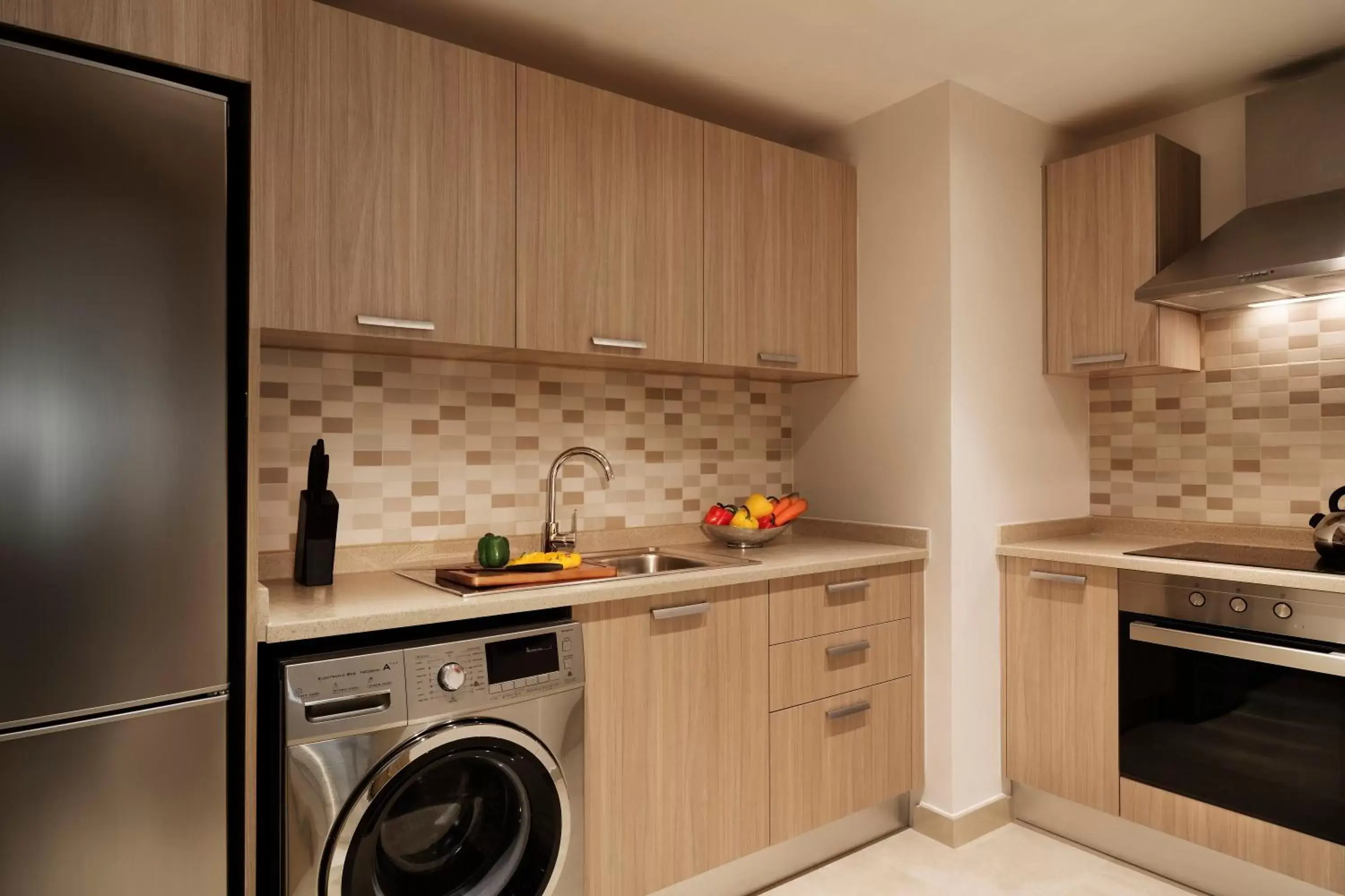 Kitchen or kitchenette, Kitchen/Kitchenette in Al Najada Doha Hotel Apartments by Oaks