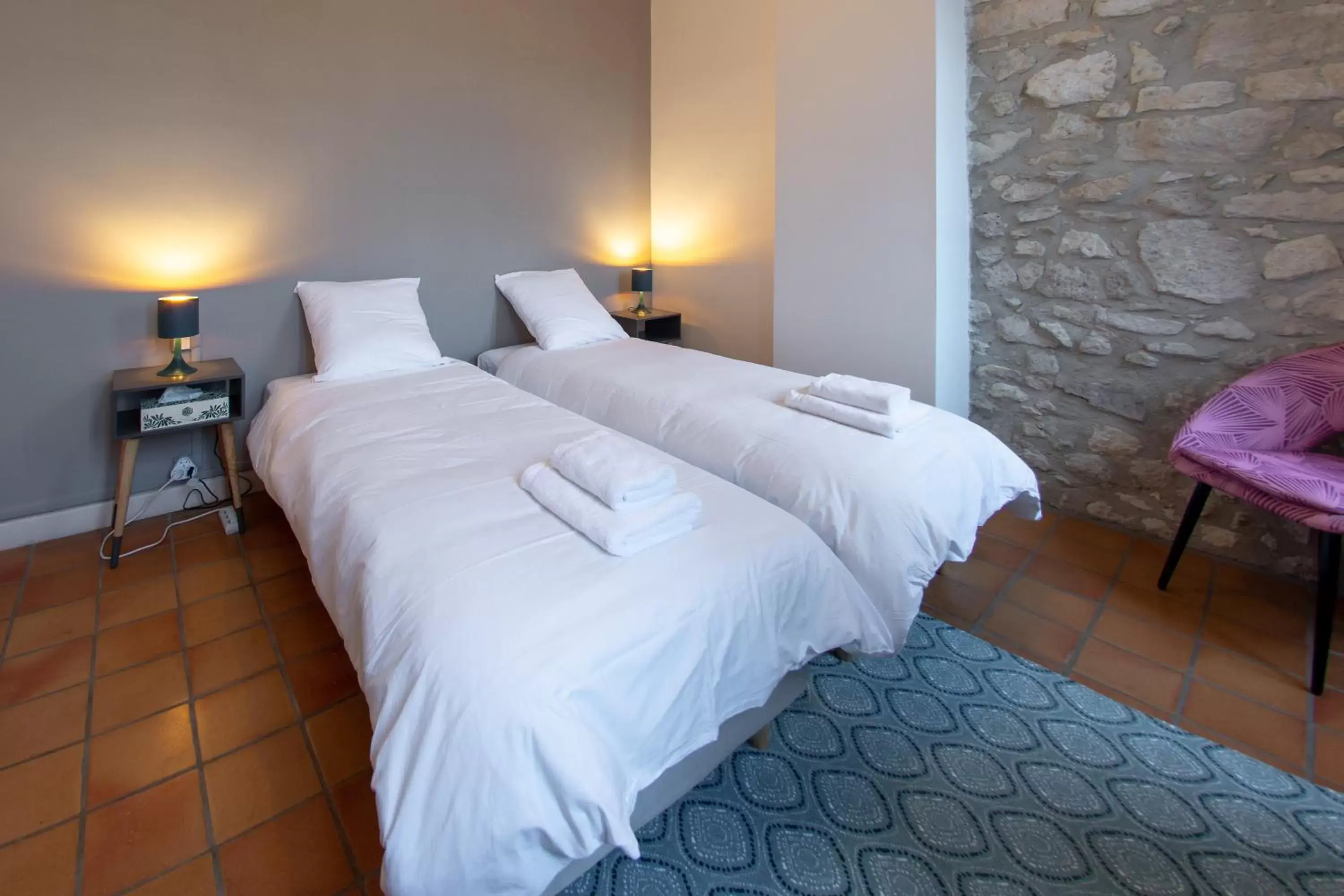 Twin Room with Private External Bathroom in Abitarela - Maison d'Hôtes - B&B