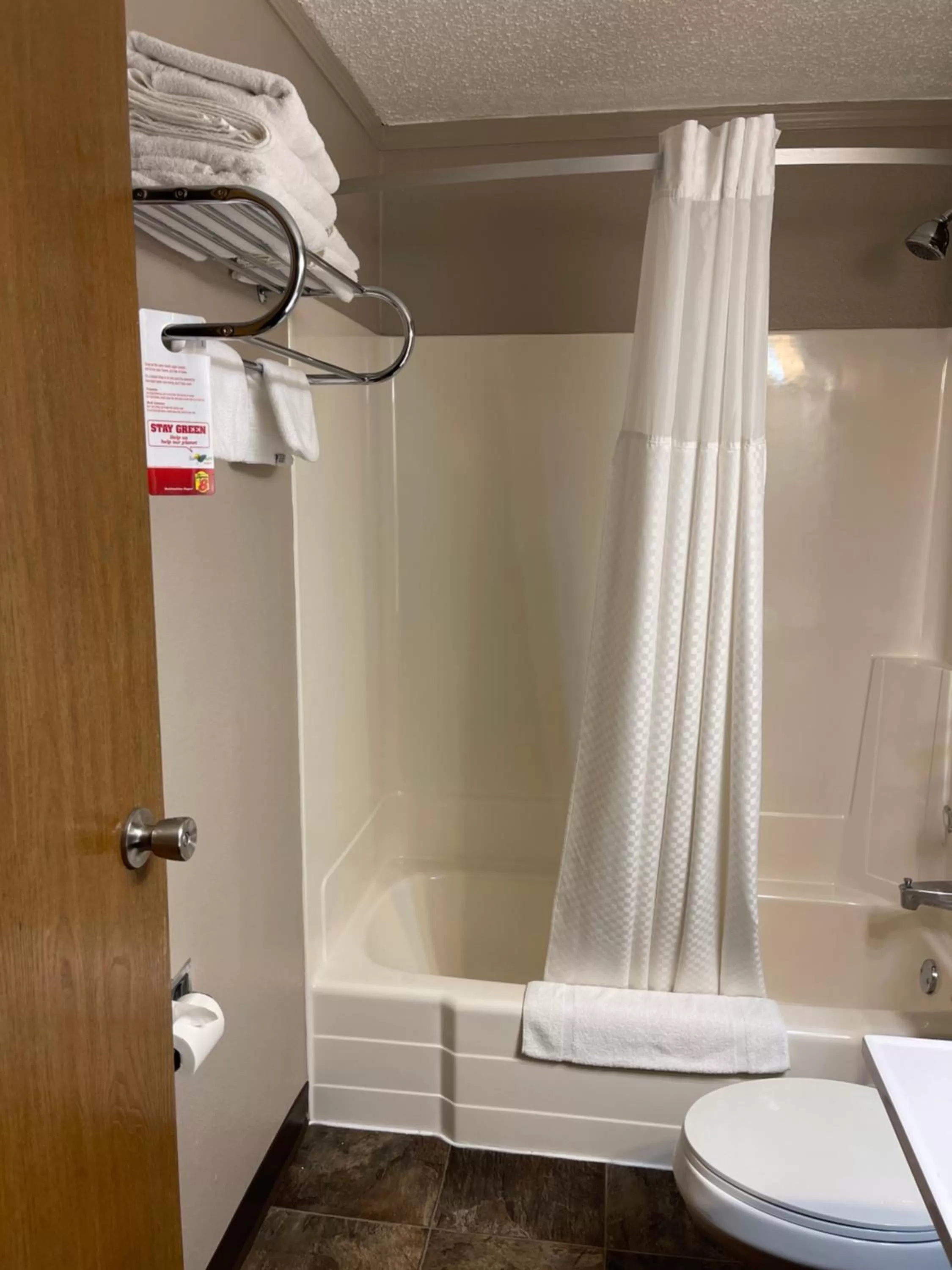 Bathroom in Super 8 by Wyndham Bismarck