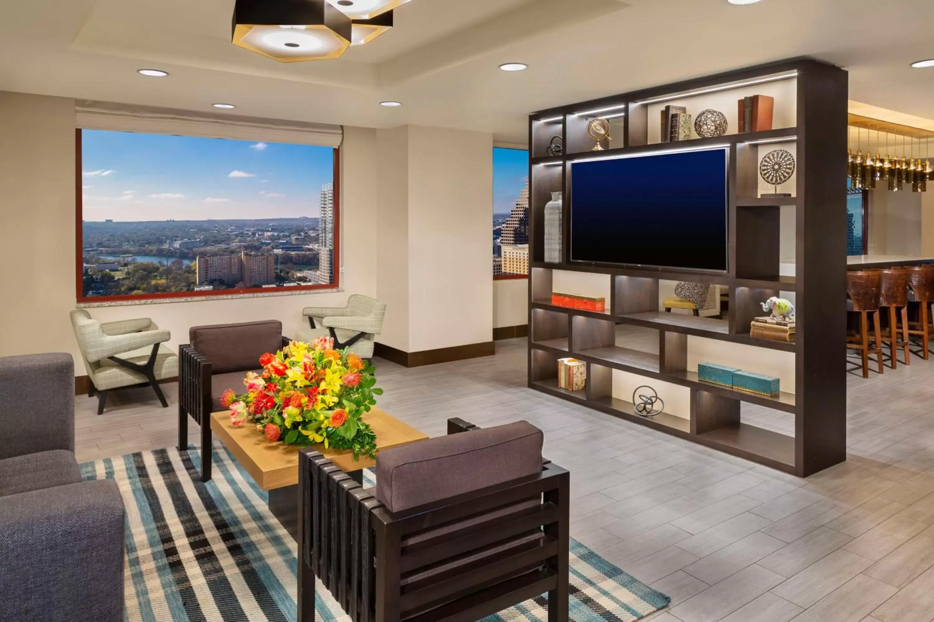 Living room, TV/Entertainment Center in Hilton Austin