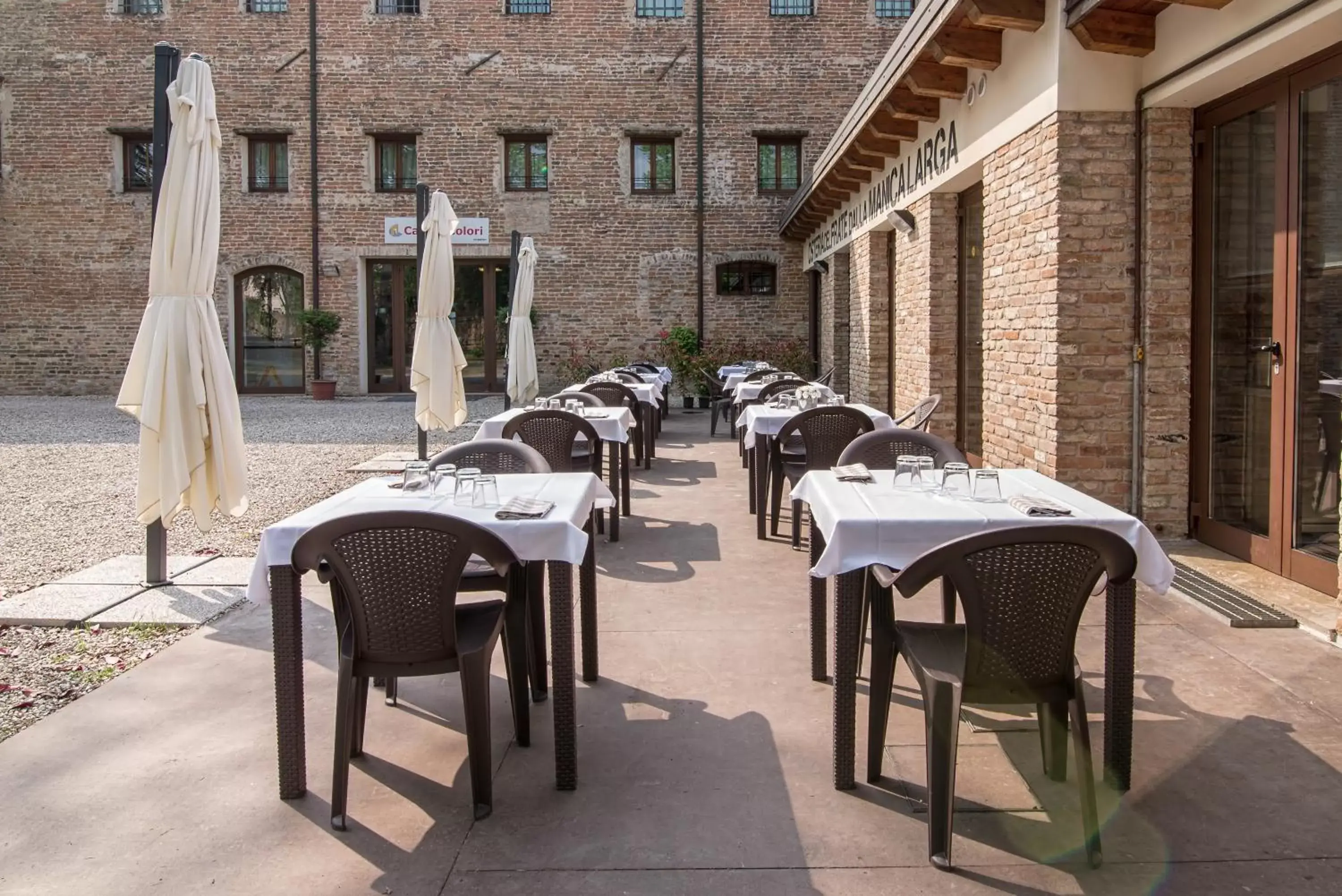Patio, Restaurant/Places to Eat in Hotel Casa a Colori Venezia