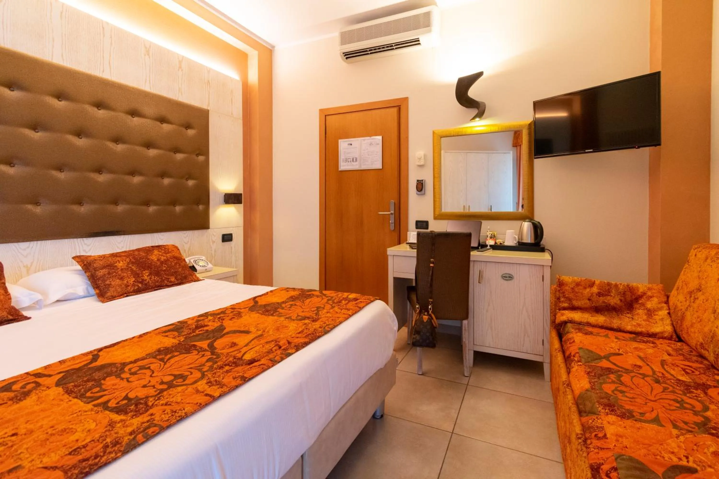 Bed in Hotel Villa Tiziana