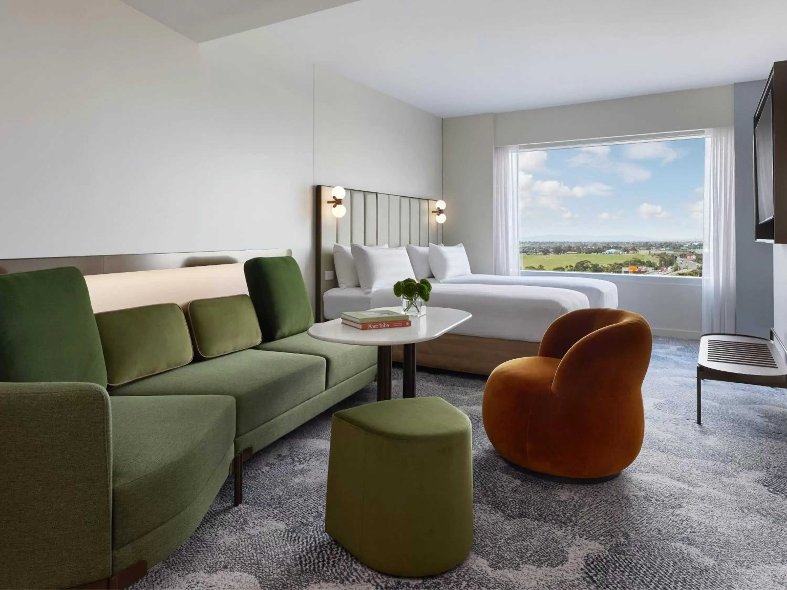 Bed, Seating Area in PARKROYAL Melbourne Airport