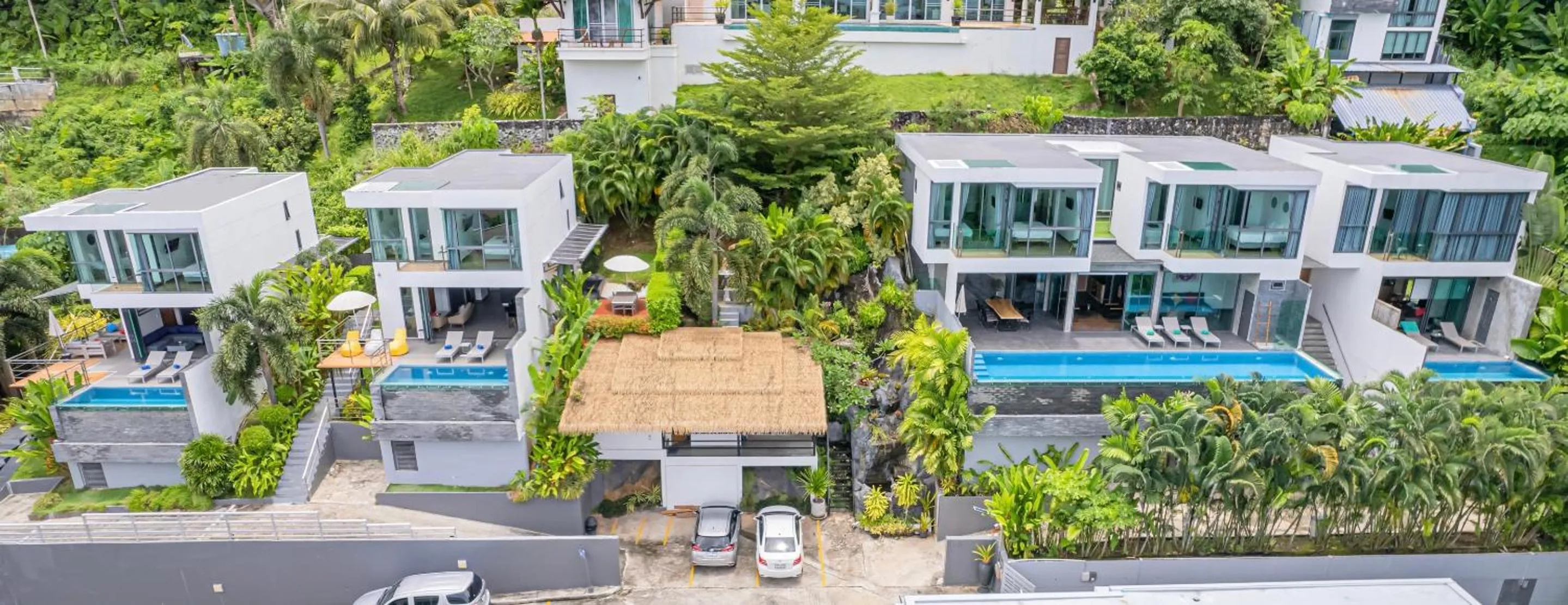 Property building in Baan Saint-Tropez Seaview Villas Kata Beach