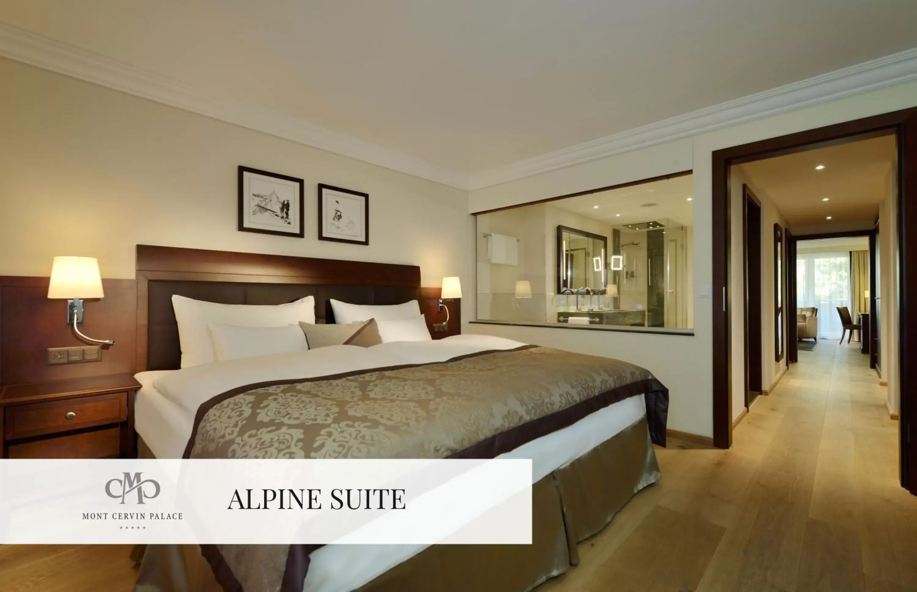 Bedroom, Bed in Mont Cervin Palace