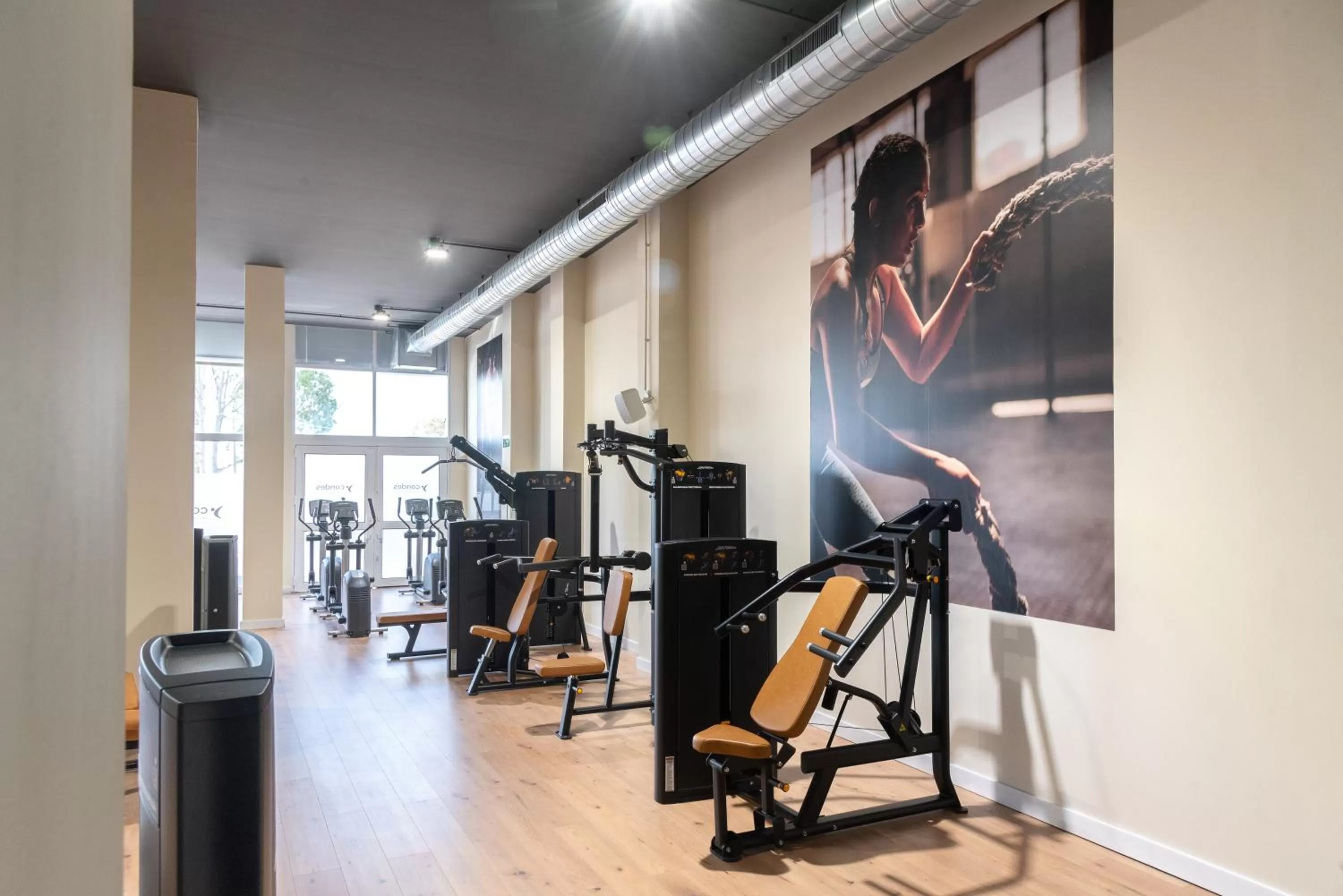 Fitness centre/facilities in Hotel Familia Conde