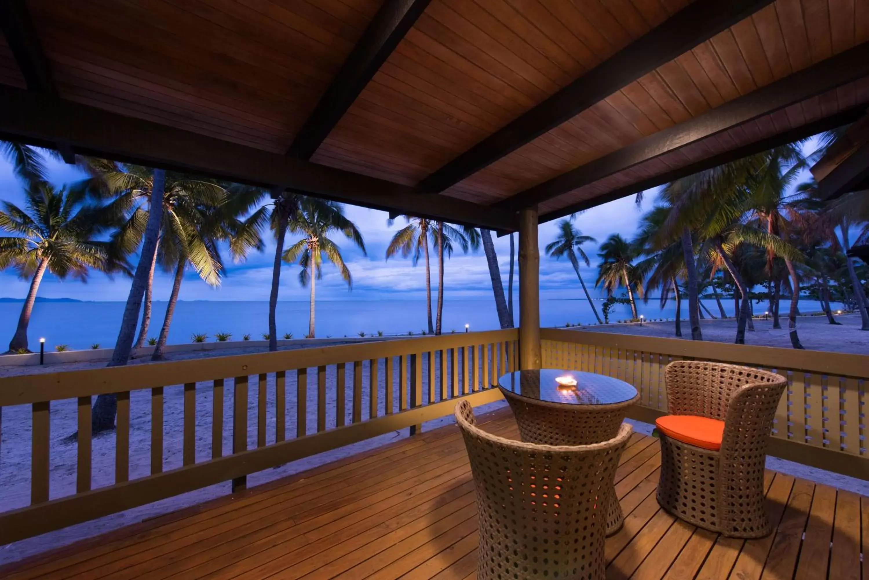 View (from property/room), Balcony/Terrace in DoubleTree by Hilton Fiji - Sonaisali Island