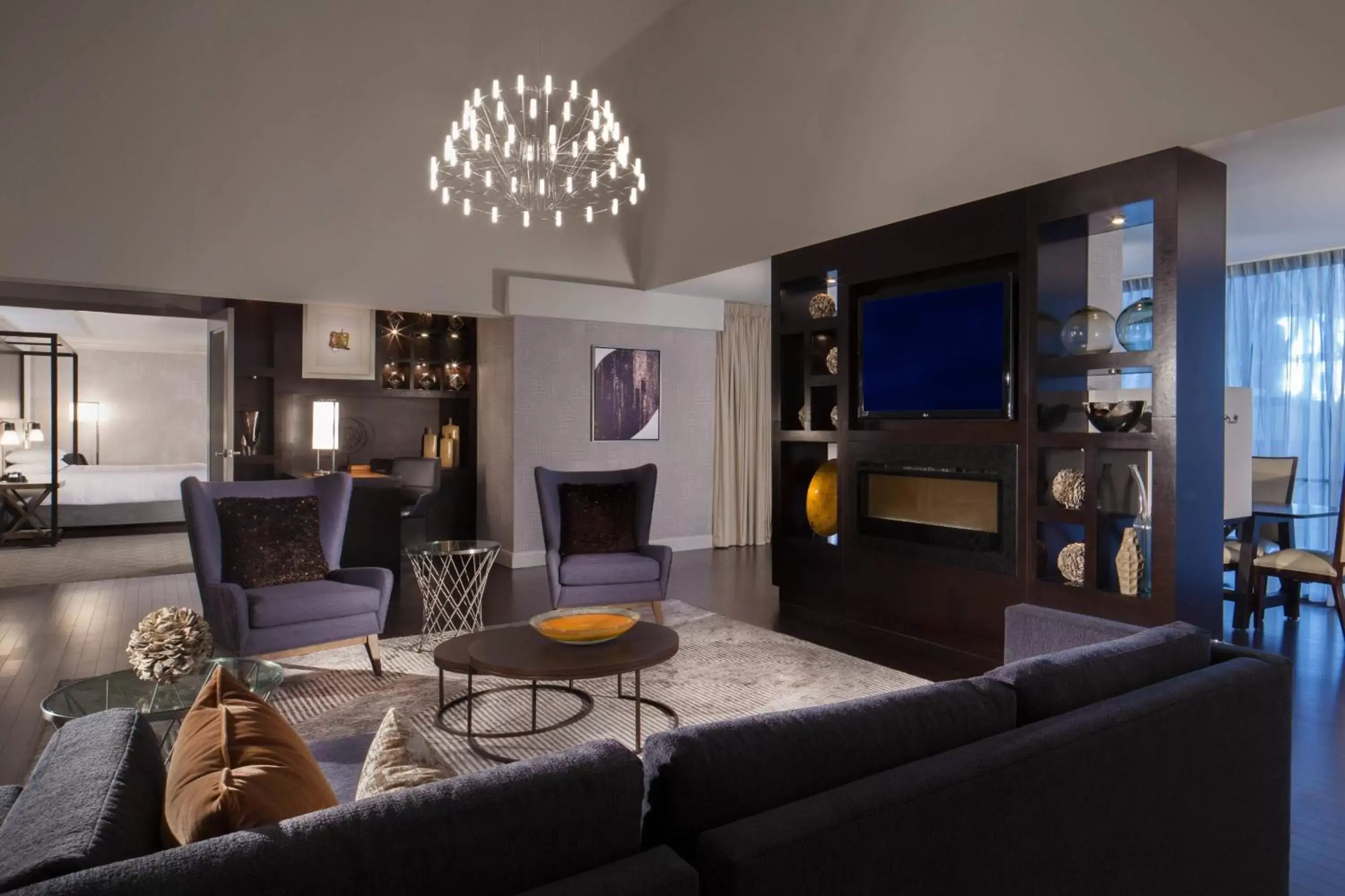 Living room, Seating Area in Dallas Marriott Downtown