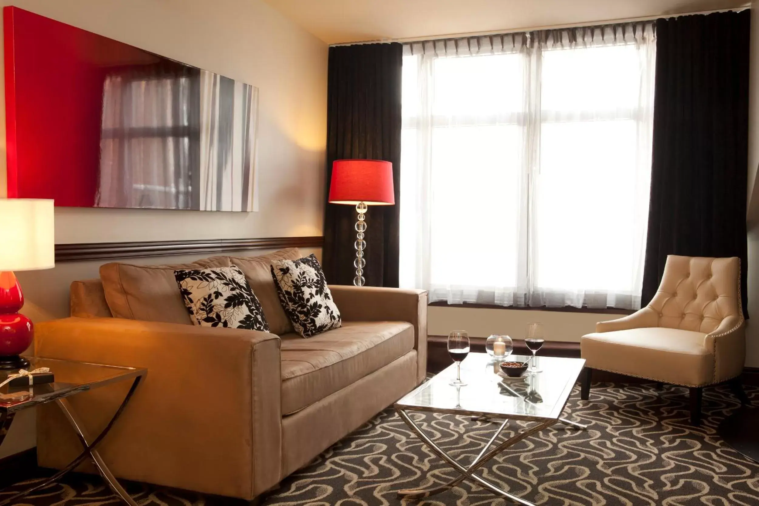 Living room, Seating Area in Saint-Sulpice Hotel