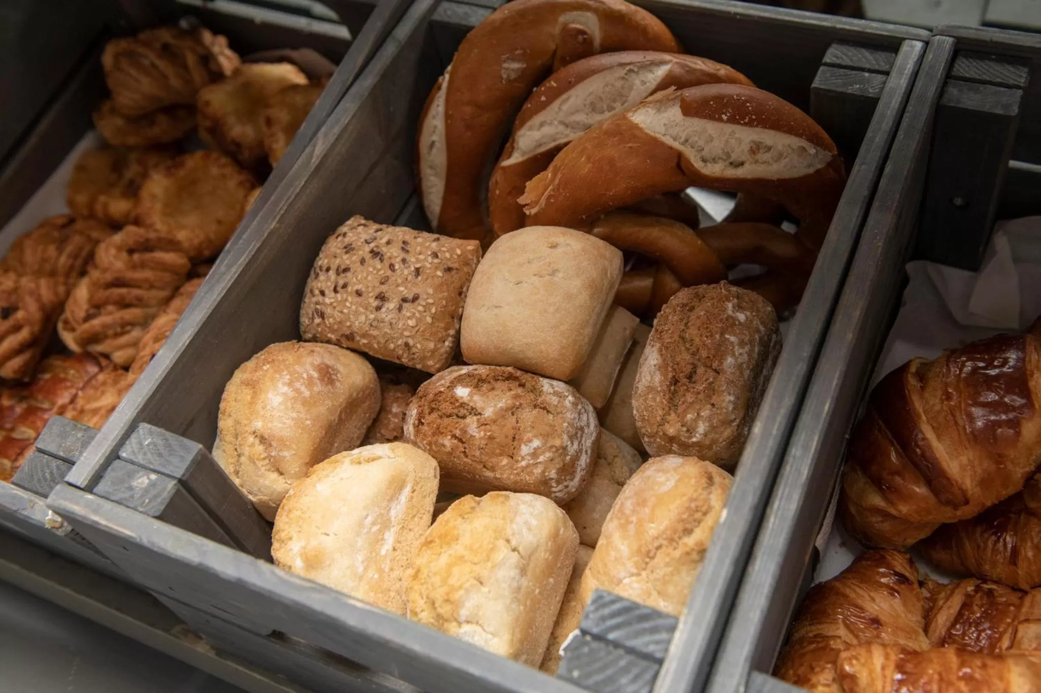 Continental breakfast in The Exhibitionist Hotel
