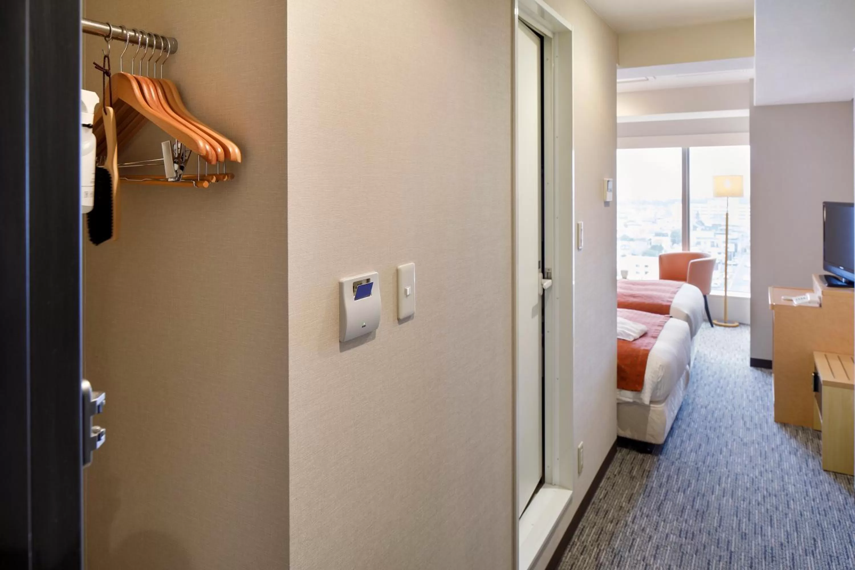 Photo of the whole room, Bed in HOTEL MYSTAYS Hakodate Goryokaku