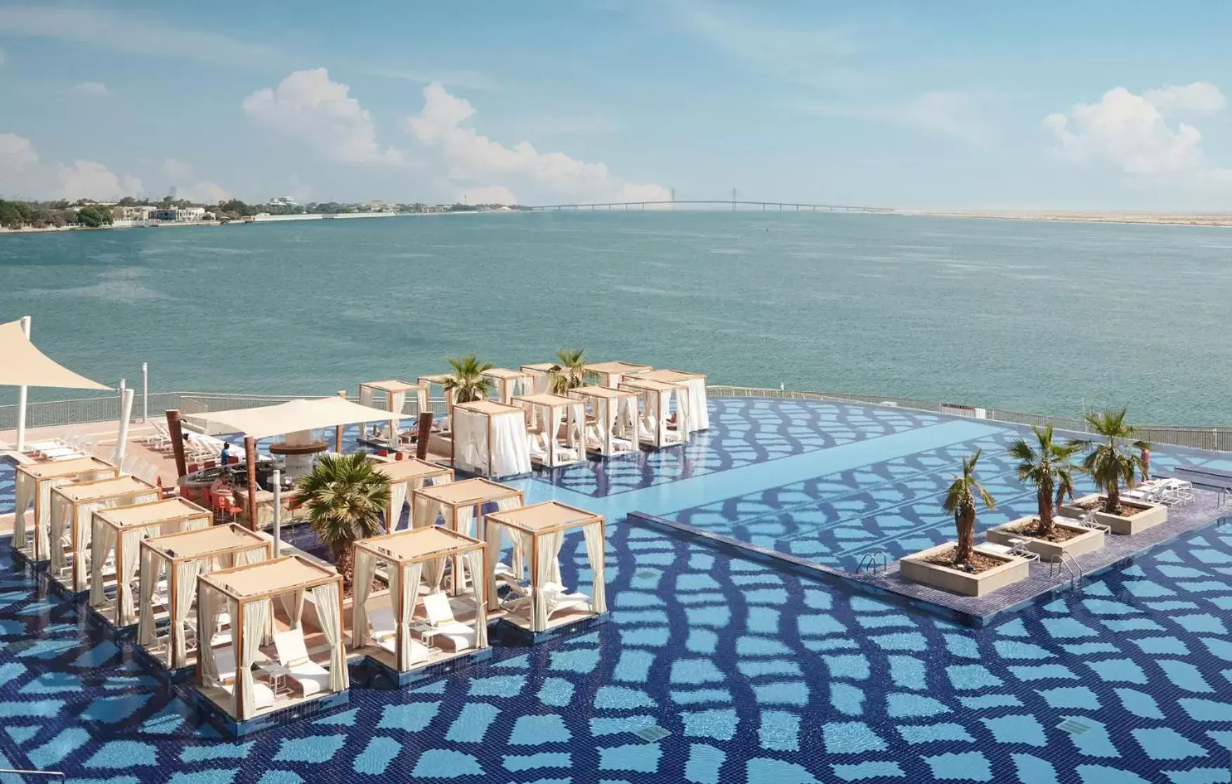 Pool view in Royal M Hotel & Resort Abu Dhabi