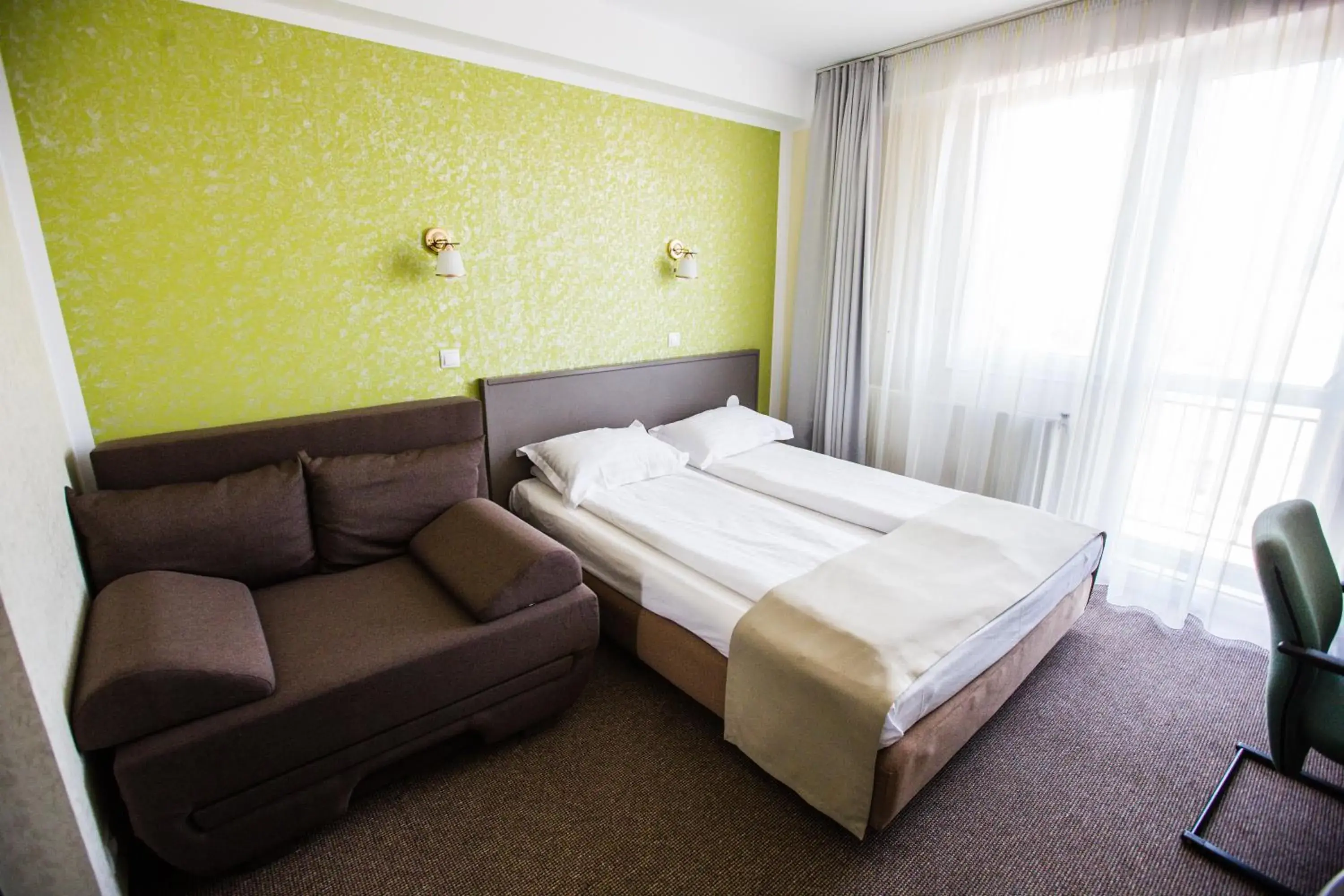 Bed in Hotel Seneca