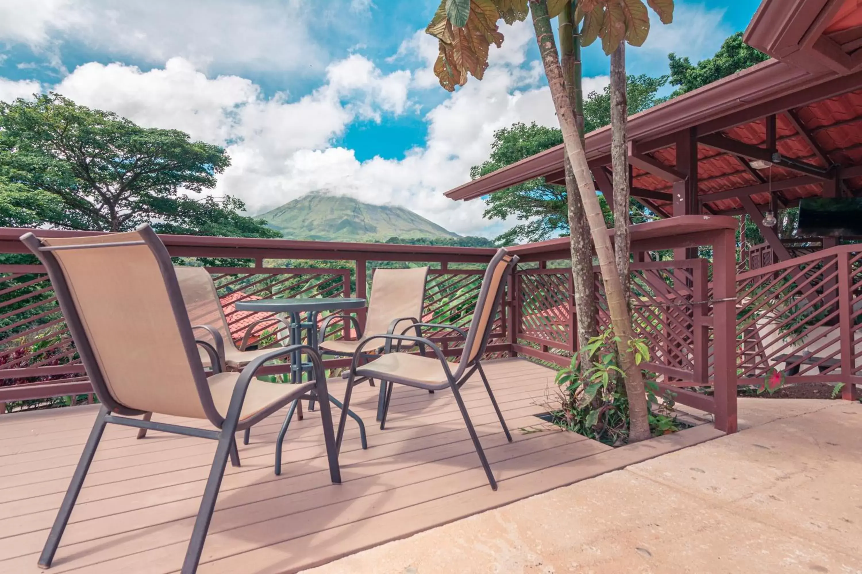 Pool view, Balcony/Terrace in Miradas Arenal Hotel & Hotsprings