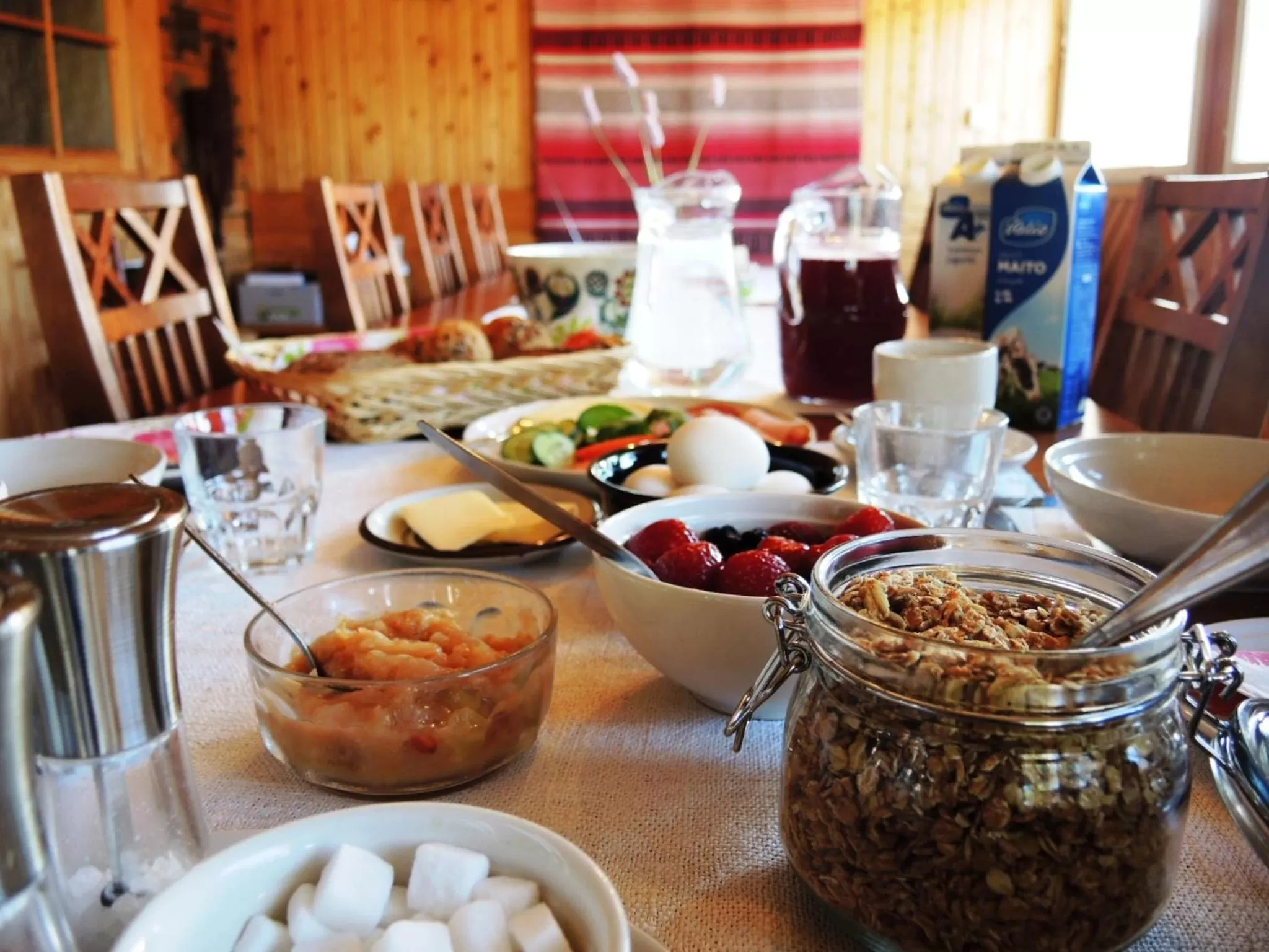 Buffet breakfast in Tuukkalan Tila B&B