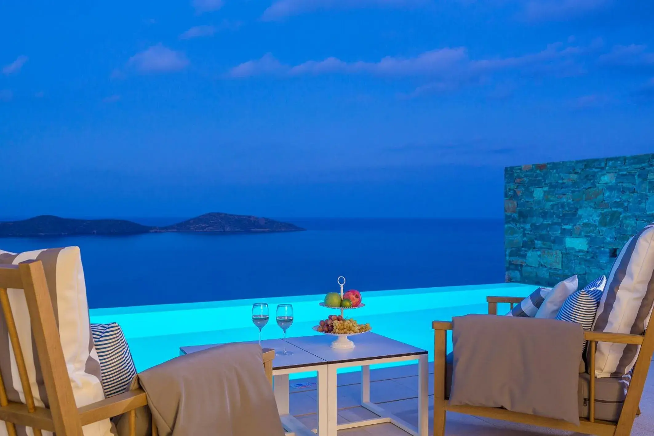 Sea view, Drinks in Elounda Gulf Villas by Sandglass