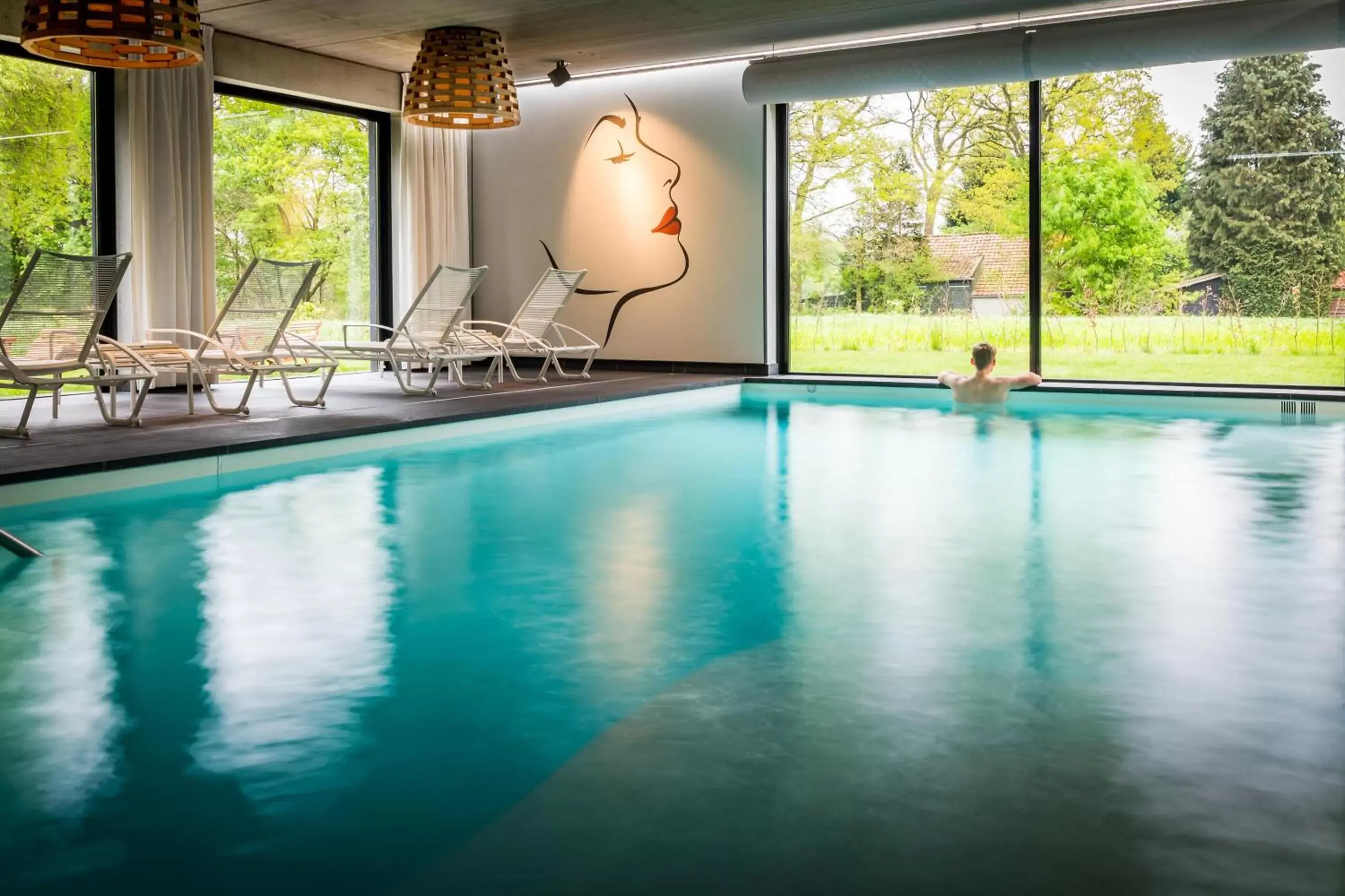 Pool view, Swimming Pool in Hotel de Sterrenberg - Adults Only