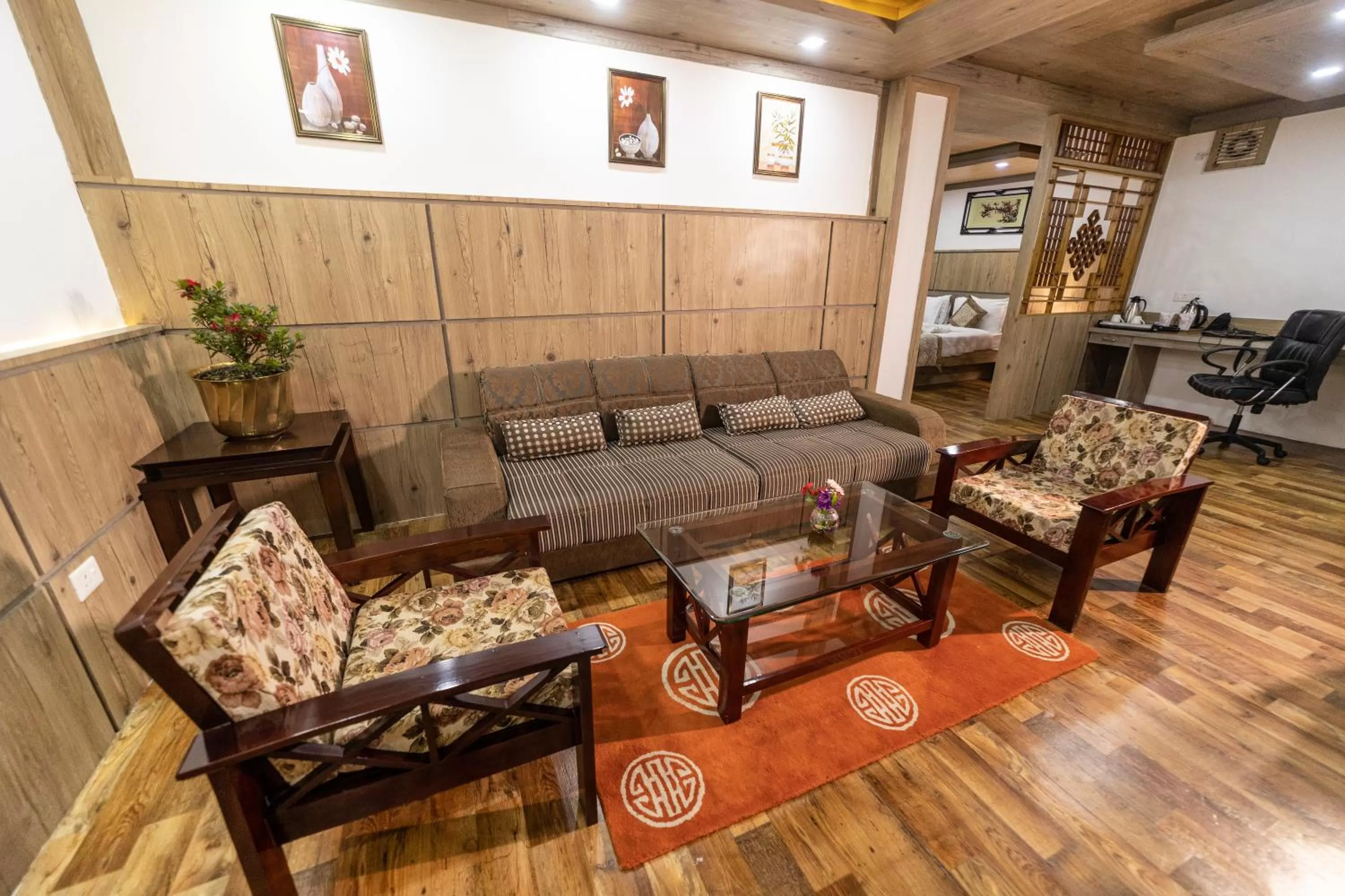 Living room in Yangthang Heritage