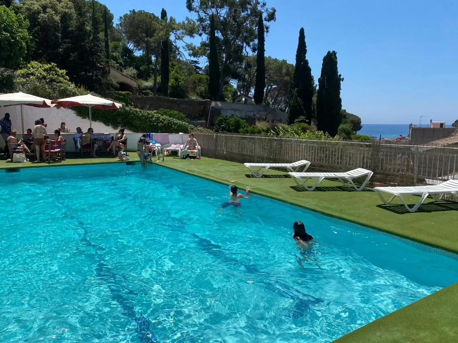 Natural landscape, Swimming Pool in Dynamic Hotels Caldetes Barcelona