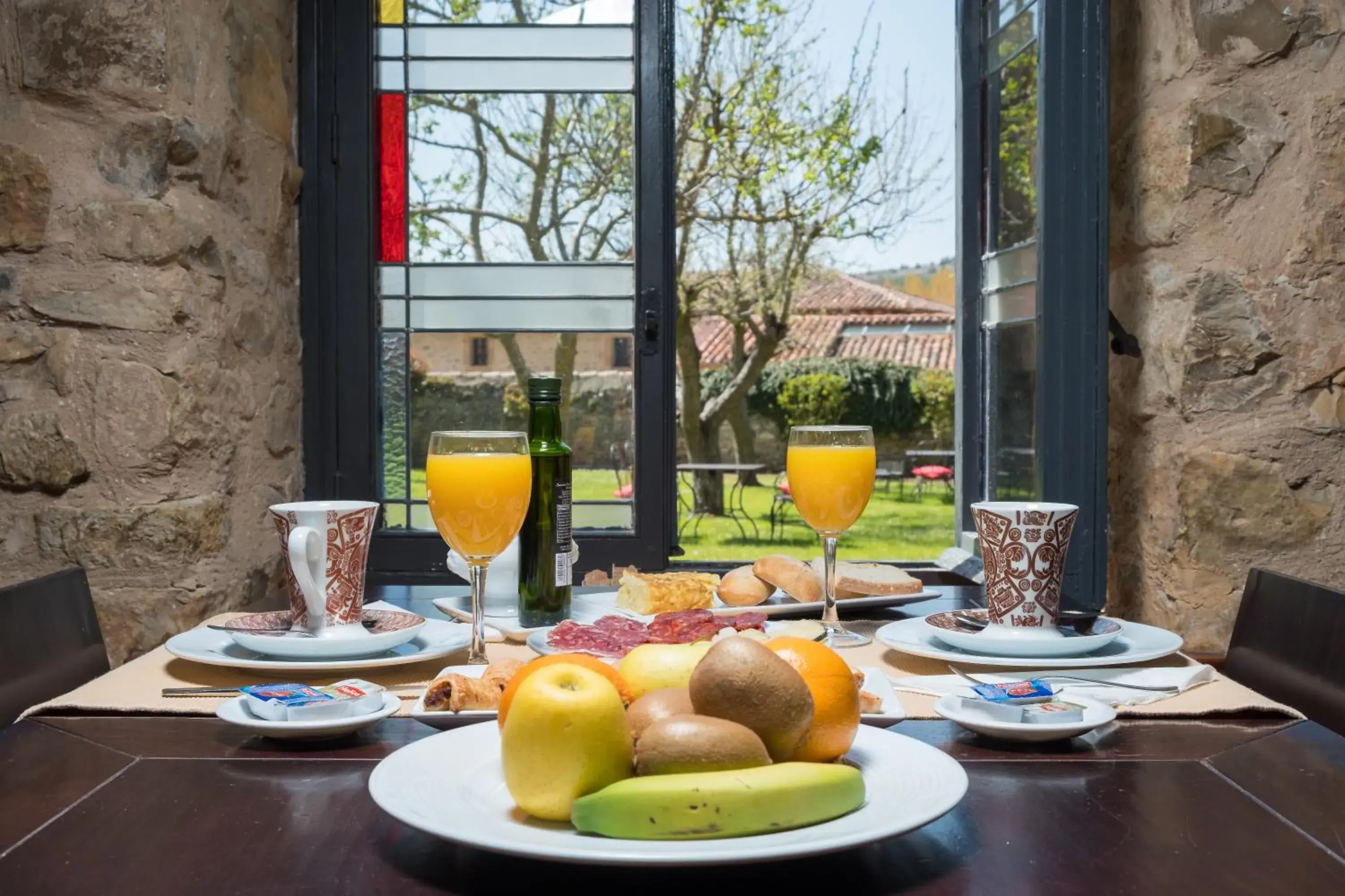 Food close-up, Breakfast in Hotel Posada Santa Maria la Real