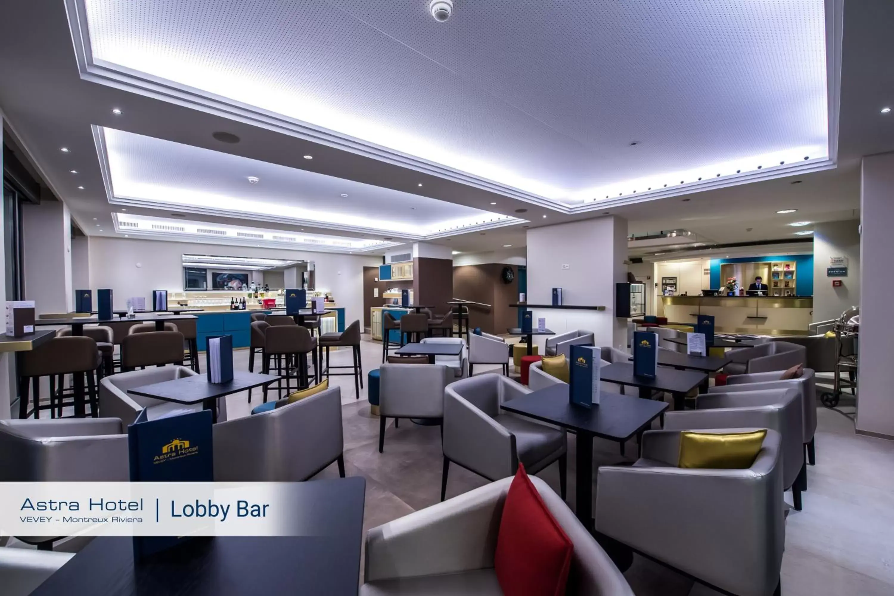 Lobby or reception, Restaurant/Places to Eat in Astra Vevey Hotel & Restaurant