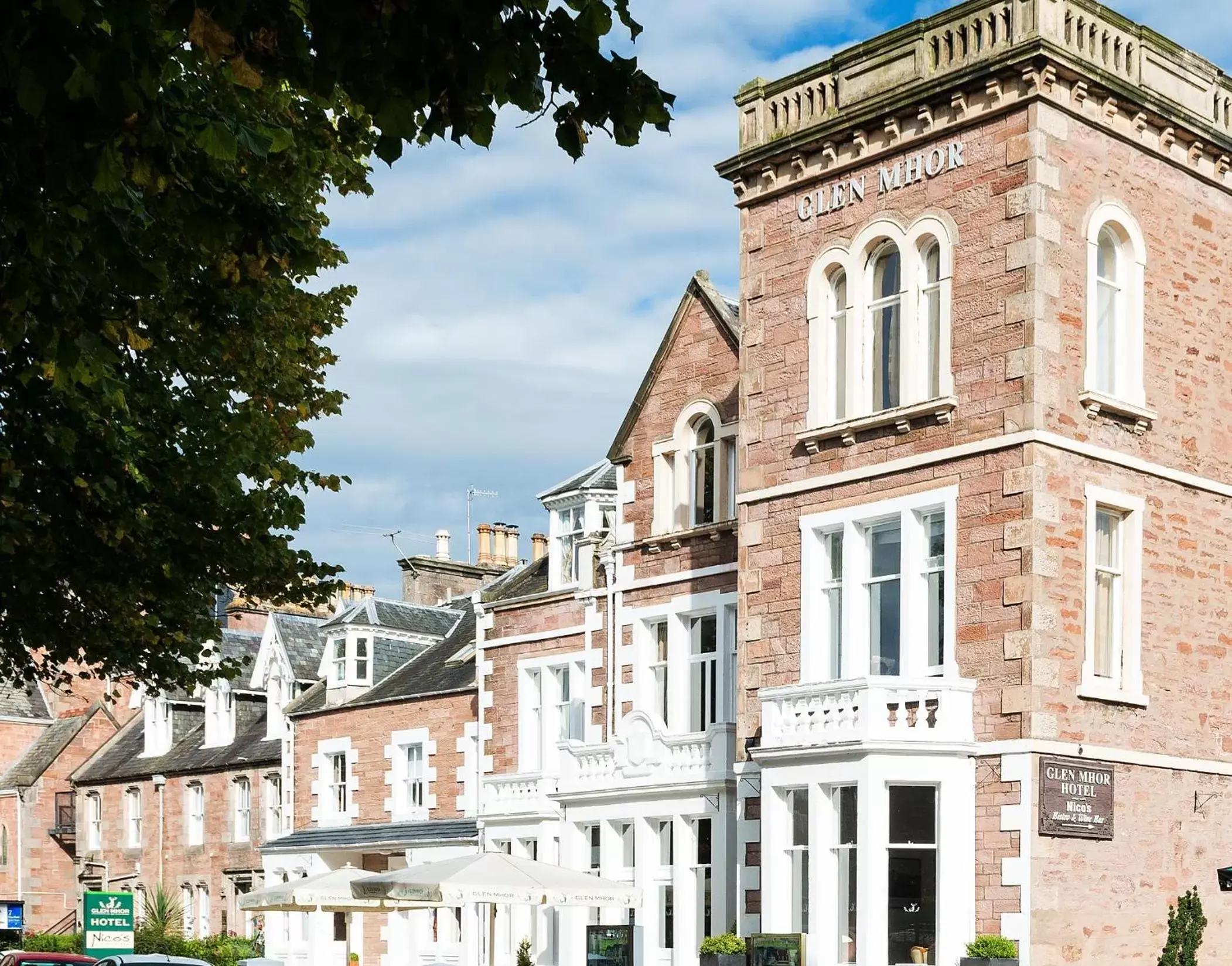 Facade/entrance in Glen Mhor Hotel